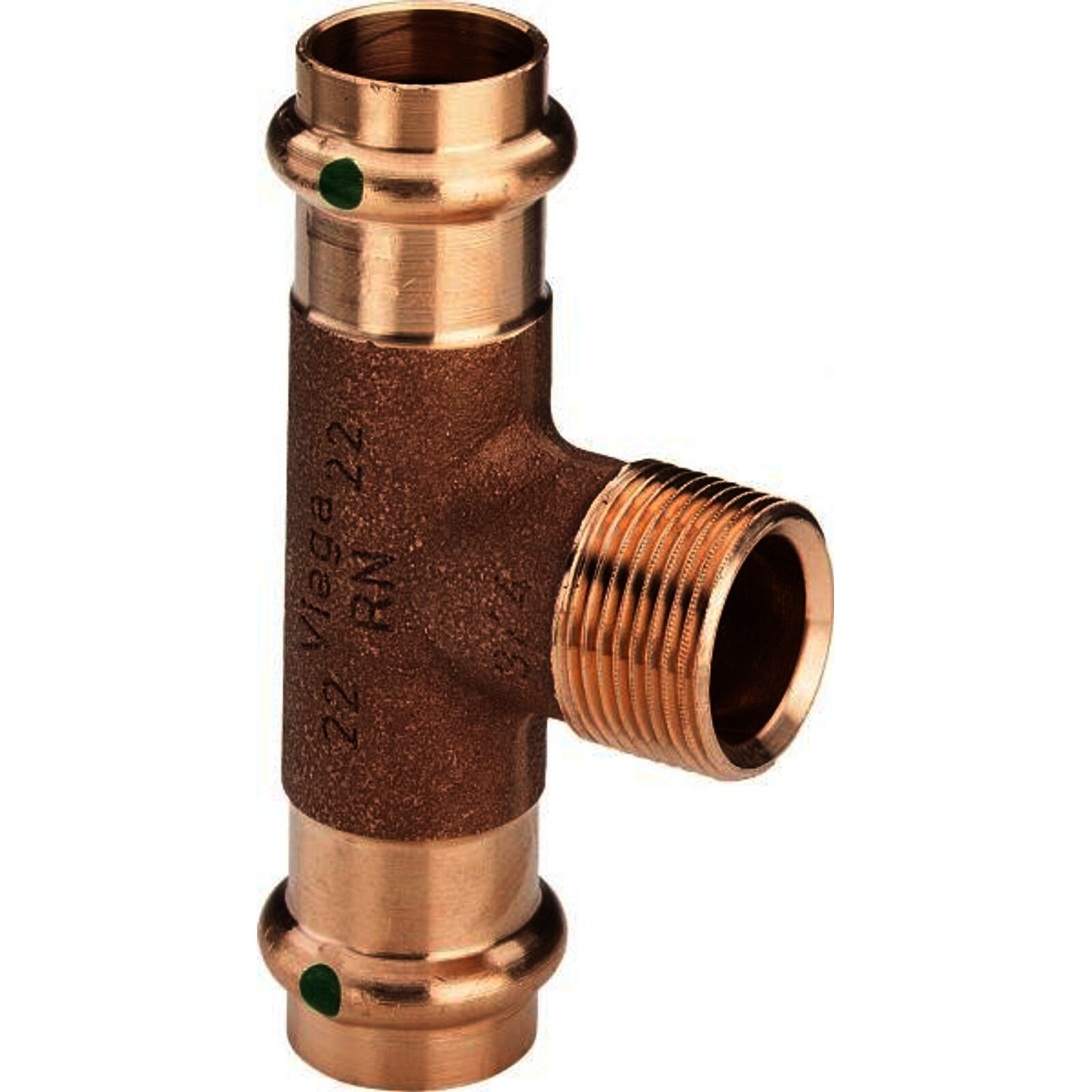 Pressfitting Viega Sanpress 2217.1 T-Stück 35 x 3/4" AG x 35mm