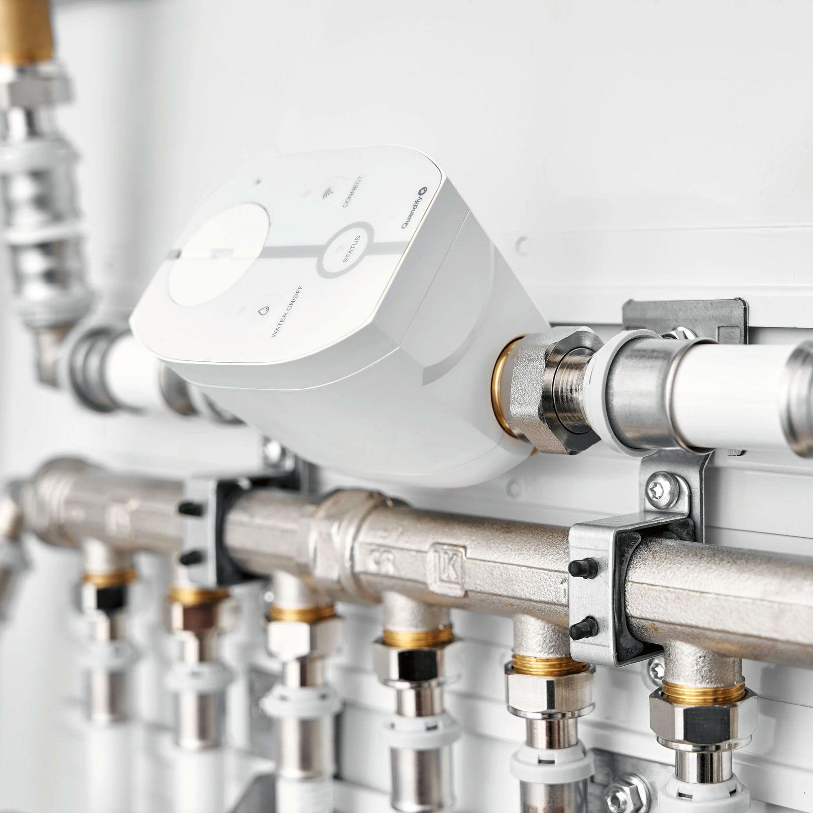 Quandify CubicSecure - Intelligentes automatisches Ultraschall-Wasserabsperrventil