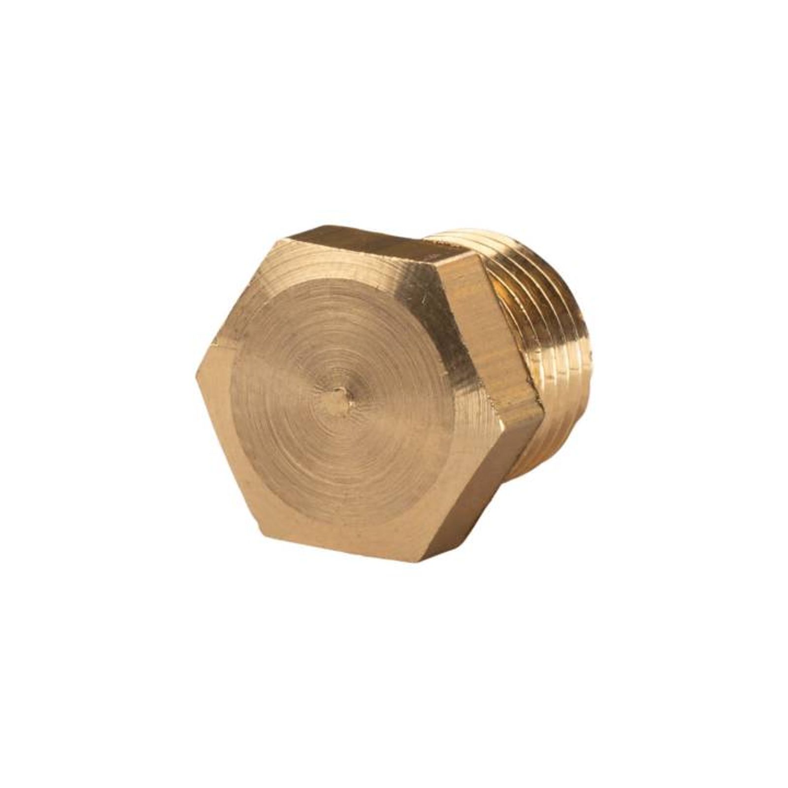 Messing Gewinde-Fitting Stopfen 1/4"AG (DN 8) - schwere Ausführung