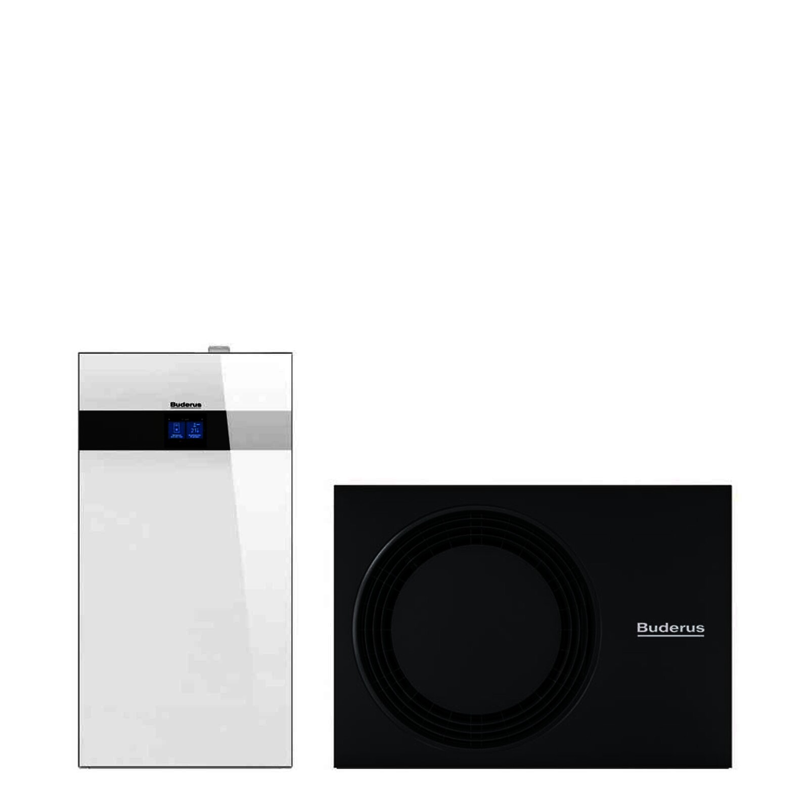 Buderus Luft-Wasser-Wärmepumpe Logaplus M WLW186i-4 AR TP70 weiss