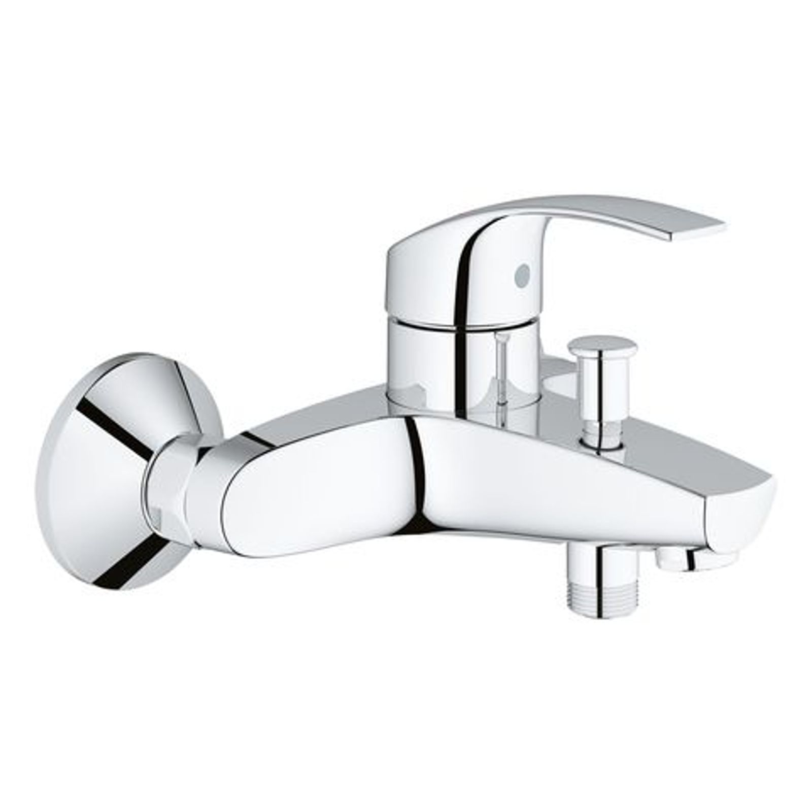 Einhebel-Wannenbatterie Eurosmart 33300_2 Wandmontage eigensicher chrom