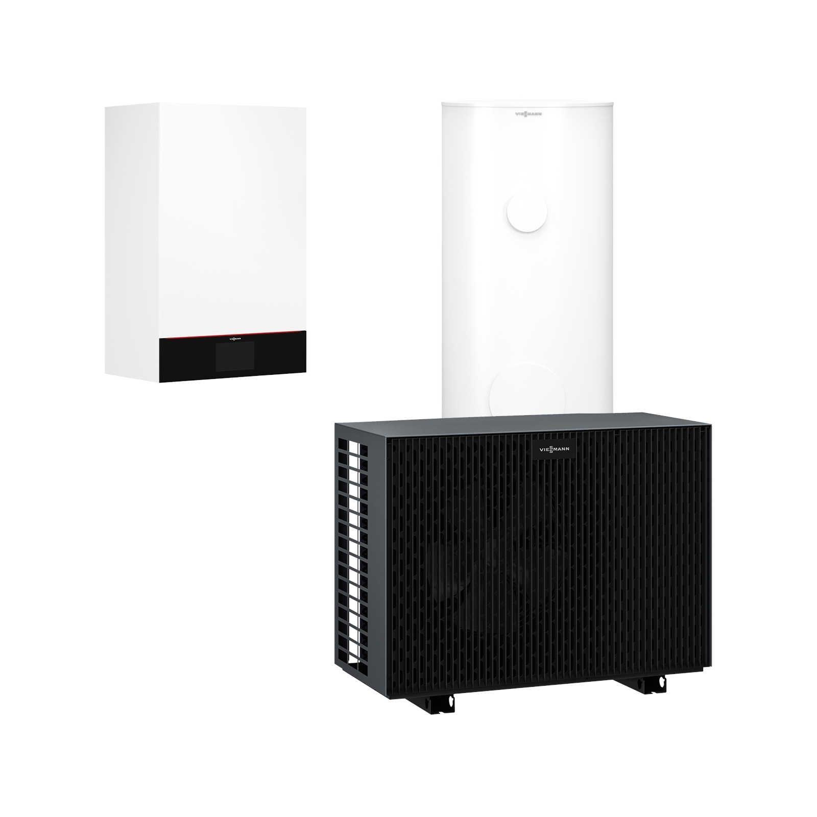Viessmann Vitocal 200-S  Luft/Wasser-Wärmepumpe 8 kW AWB-M-E-AC201.E08 2C mit Vitocell 100-V 250 L