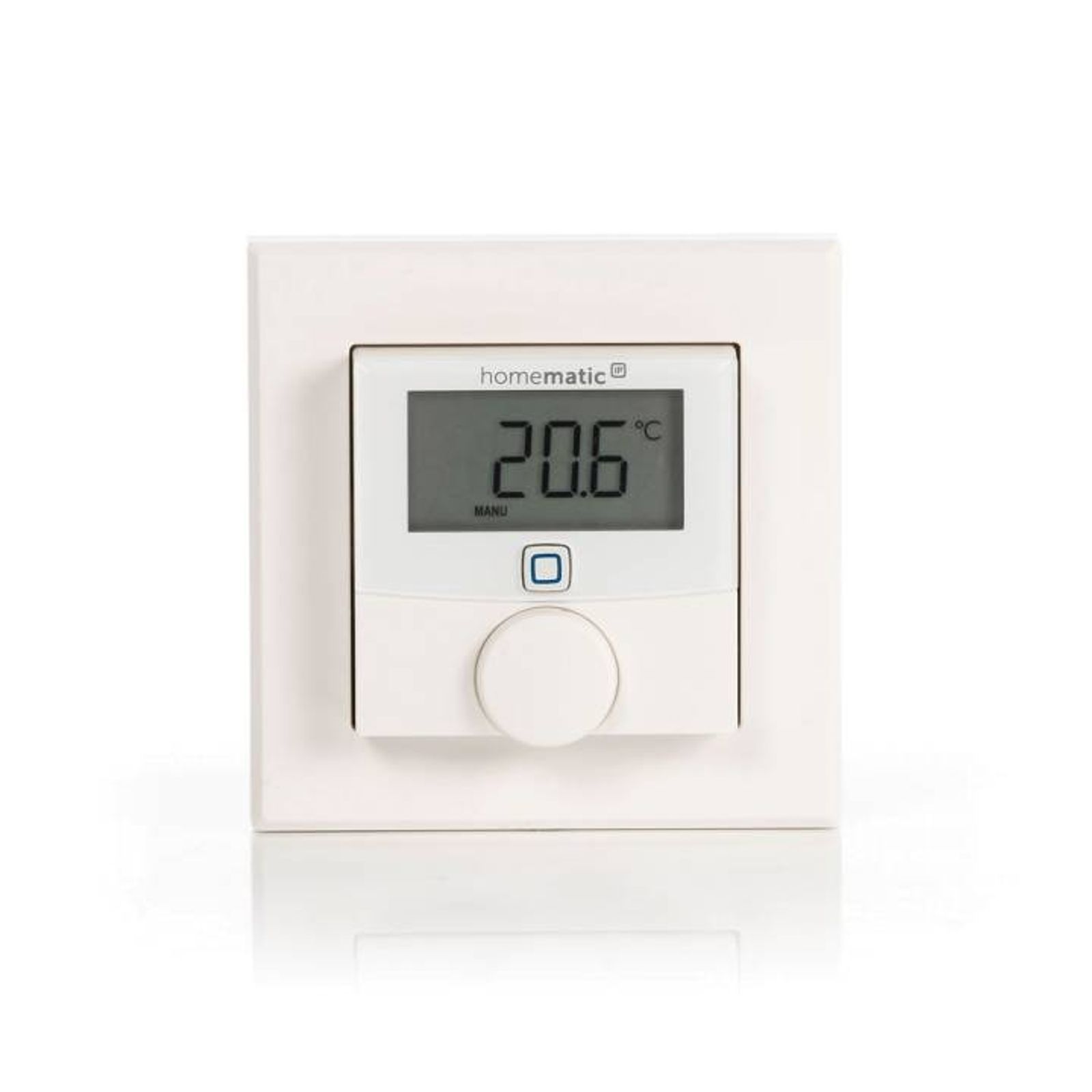 Homematic IP Smart Home Wandthermostat mit Schaltausgang HmIP-BWTH - für Markenschalter, 230 V