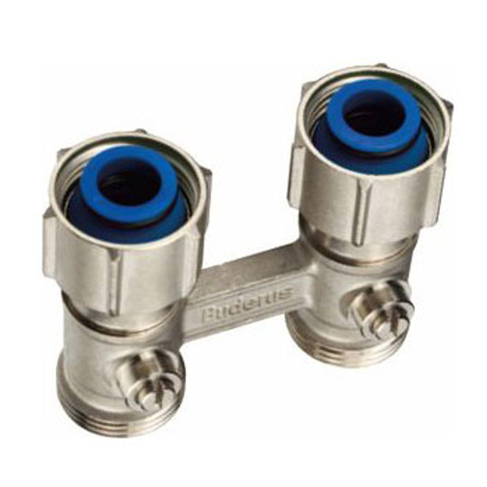 Buderus Logafix Hahnblock Eckform 3/4" x 3/4" AG