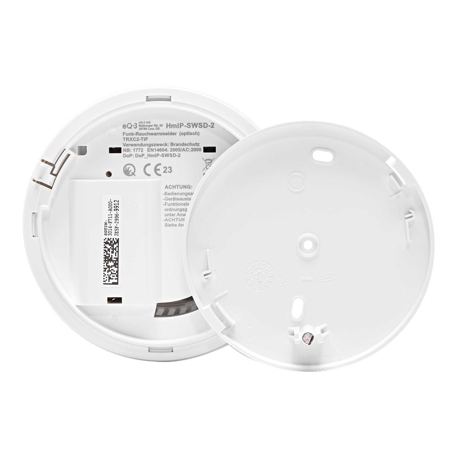Homematic IP Smart Home Rauchmelder Set 3 Zimmer + Alarm