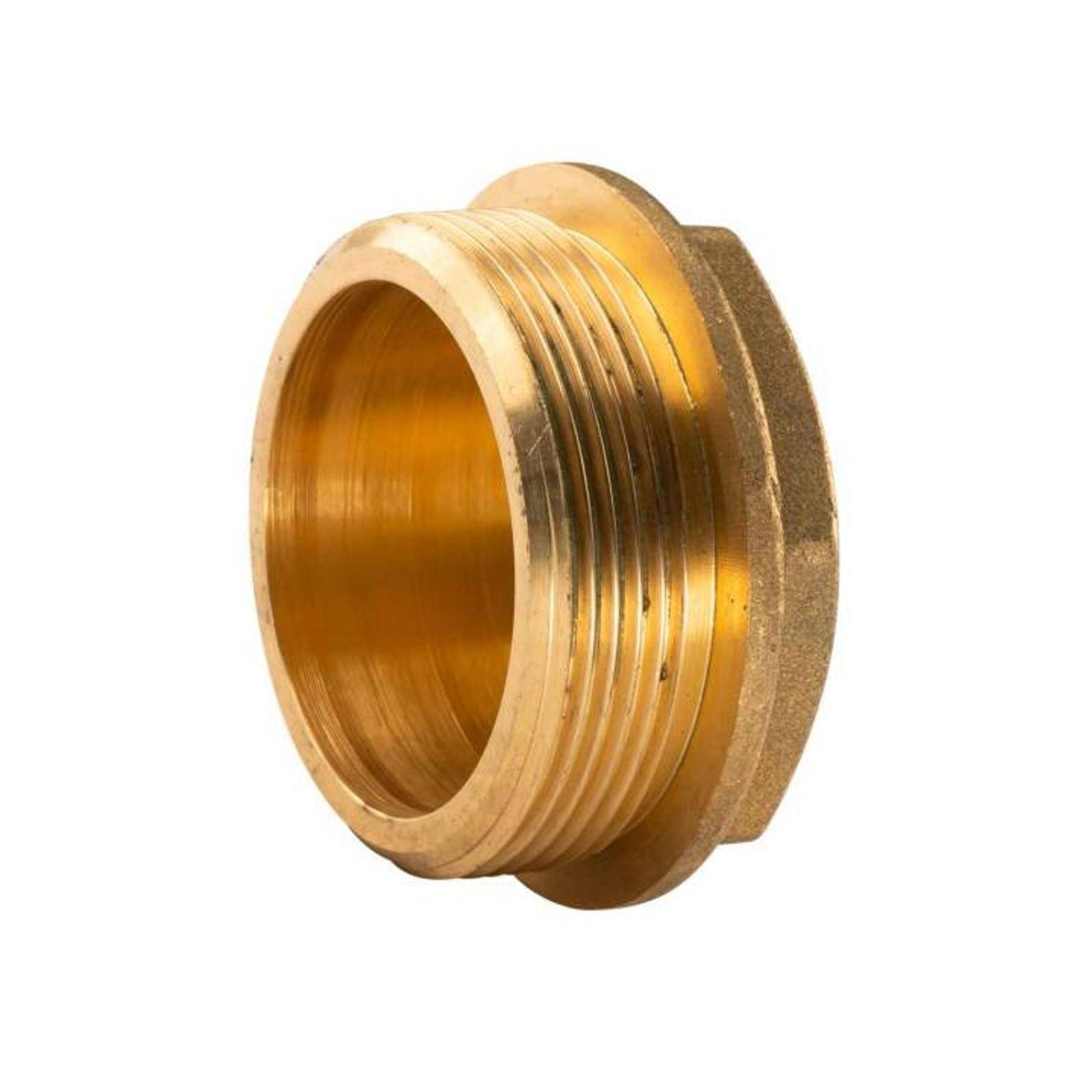 Messing Gewinde-Fitting Stopfen 2"AG (DN 50) - schwere Ausführung