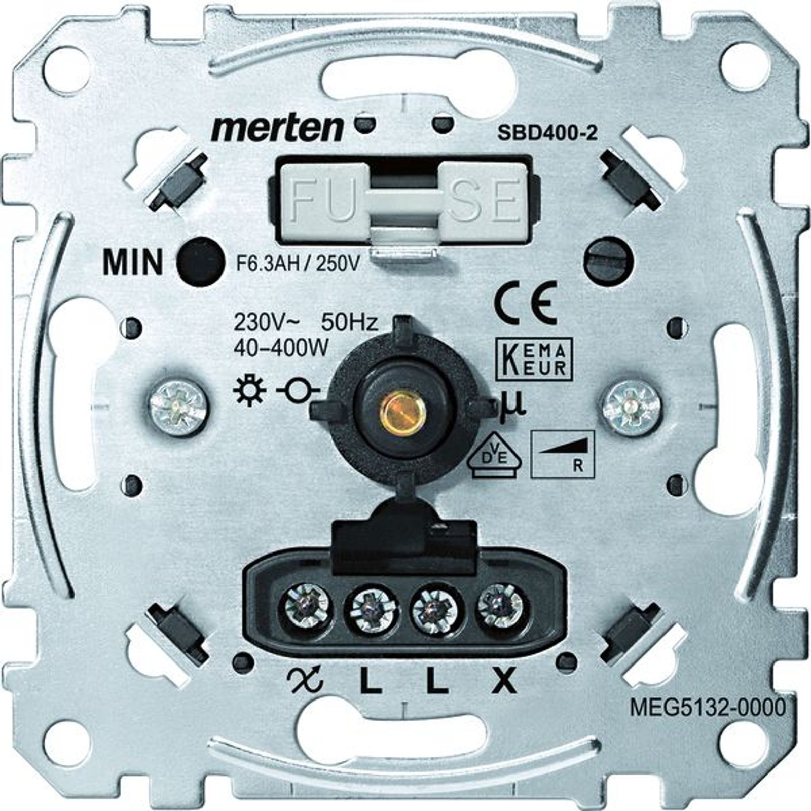 Merten Dimmer Dreh/Druckkn ohmsch UP MEG5132-0000 40-400W