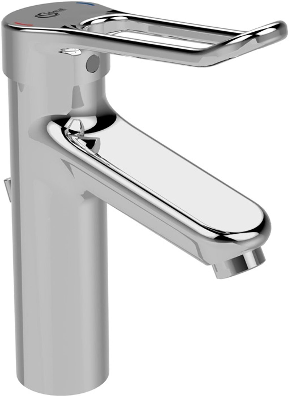 Ideal Standard WT-Armatur Ceraplus Grand m.Bügelgriff m.Ablgarn. Ausld.123mm Chr