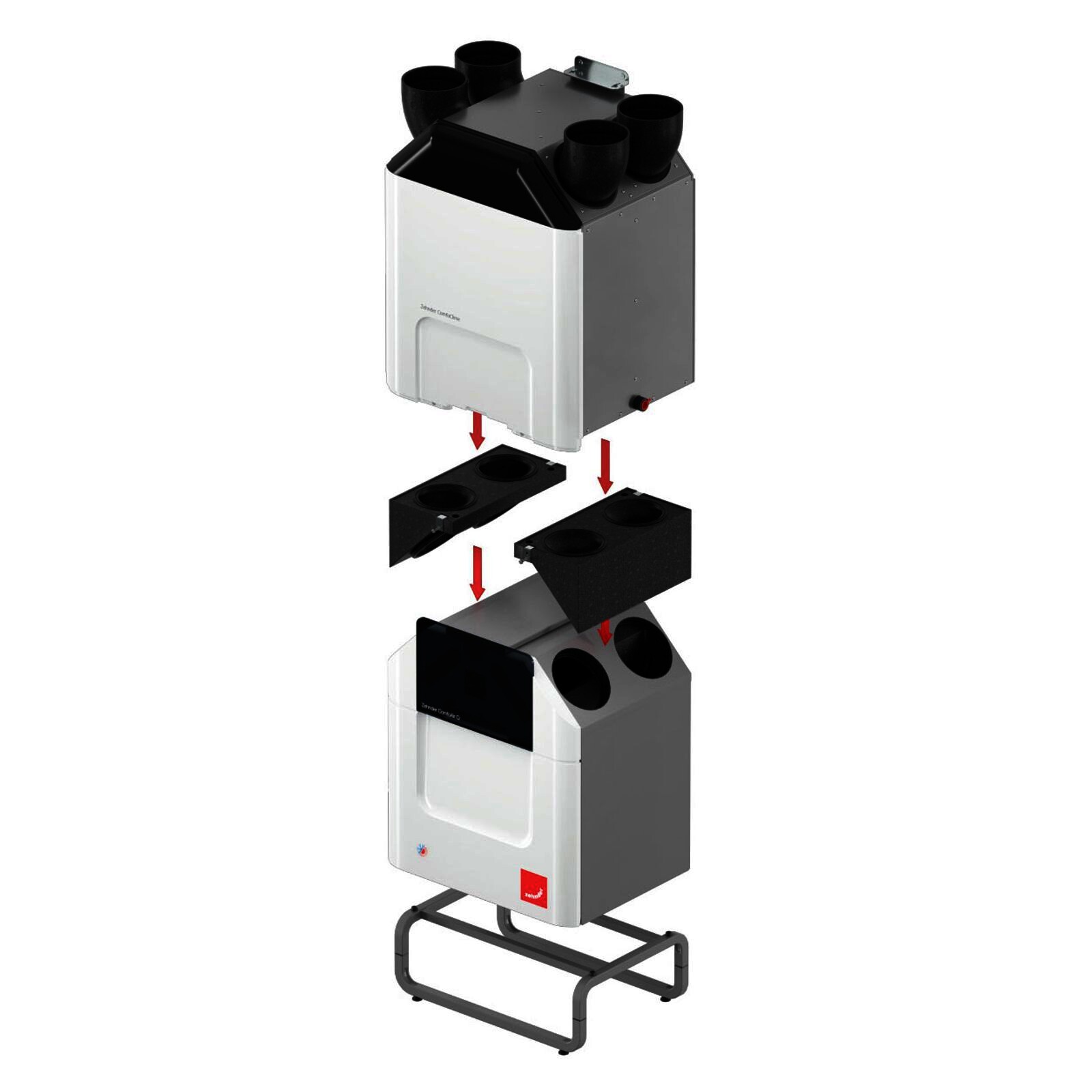 Zehnder ComfoClime Cool Komfort-Paket 24 mit Lüftungsgerät ComfoAir Q350 TR Enthalpie