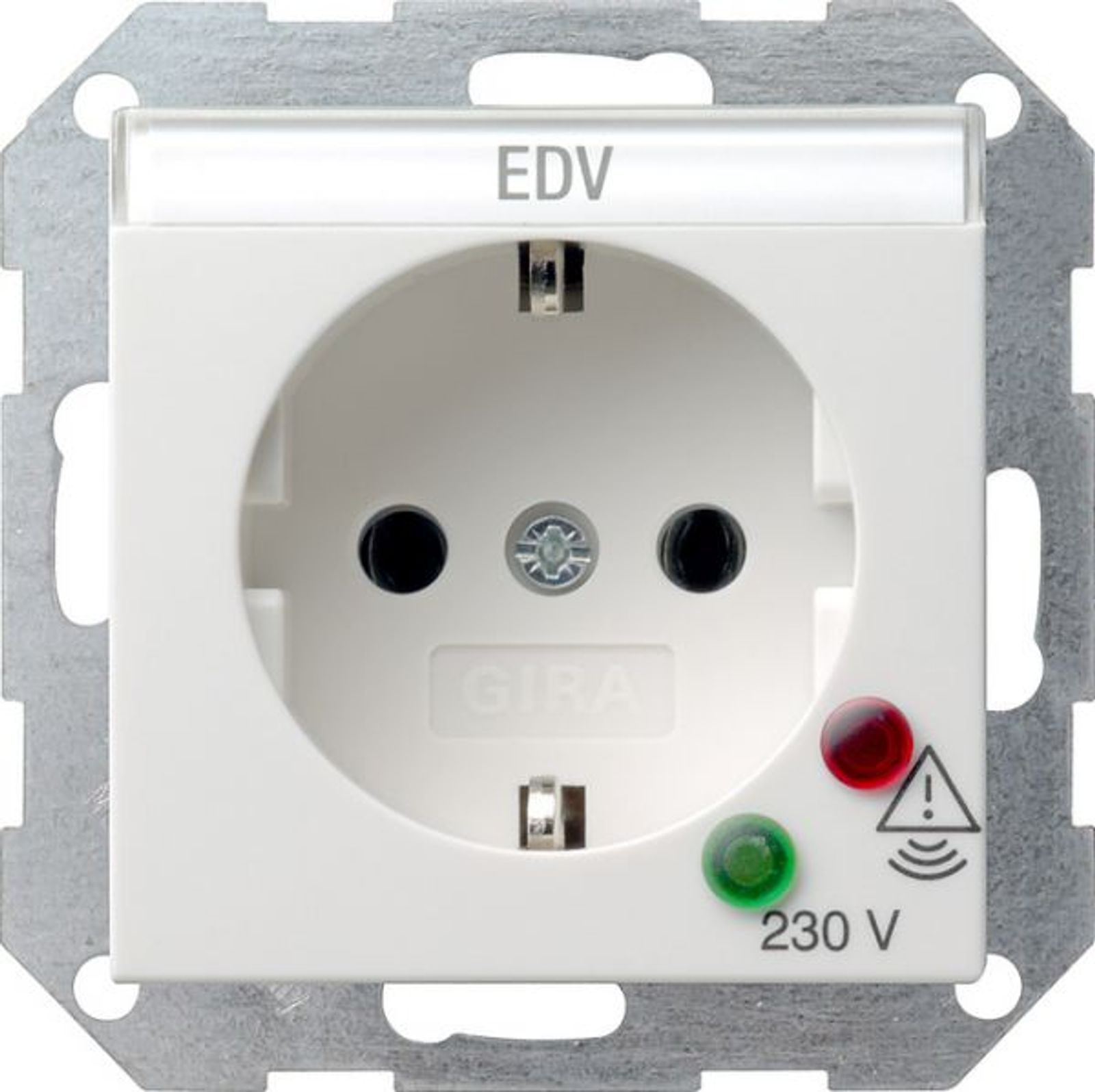 Gira Steckdose 1-fach reinweiß glänzend UP IP20 BSF System 55 045103 Schutzkontakt ÜSS