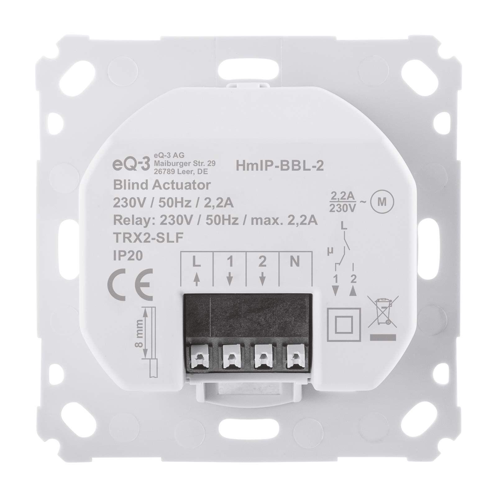 Homematic IP Smart Home Jalousieaktor HmIP-BBL für Markenschalter