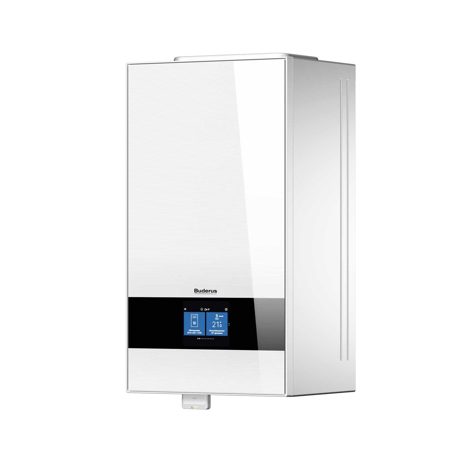 Buderus Luft-Wasser-Wärmepumpe Logaplus M WLW186i-12 AR E weiss