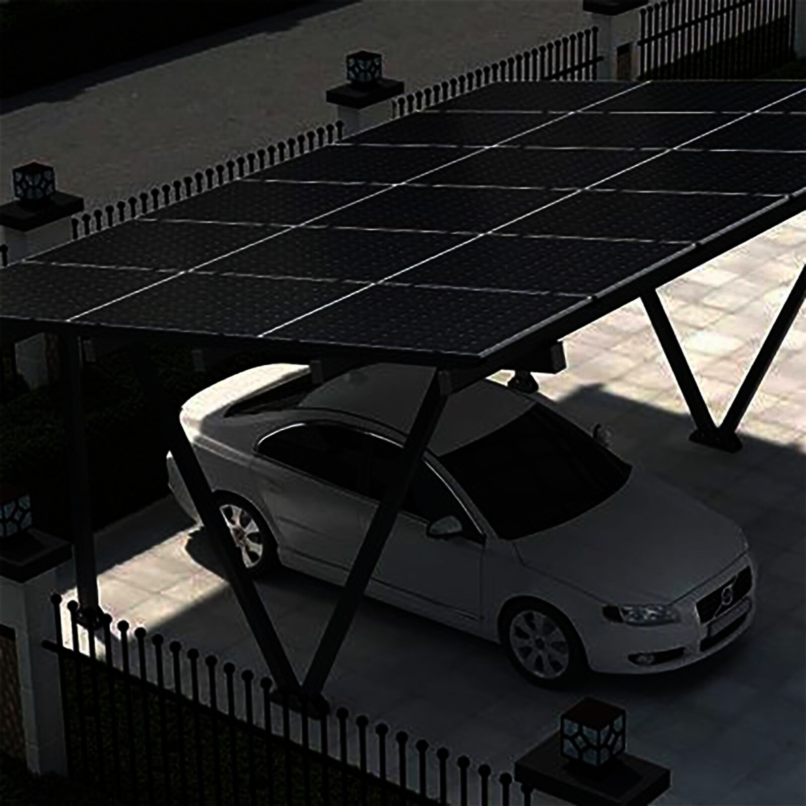 Clenergy PV-Carport ezShade 2.0, Einzel-Carport für 9 Module