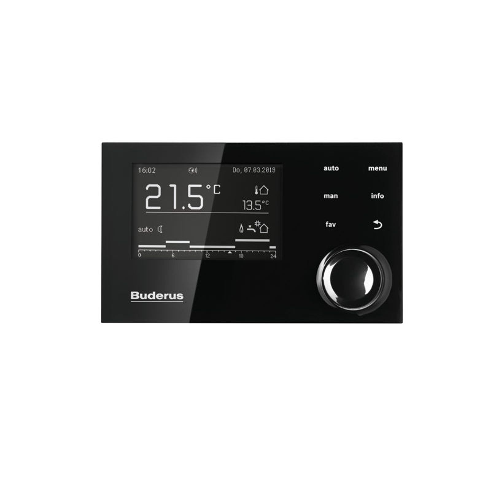 Buderus Logaplus GB125 Öl-Brennwert 22 kW Heizungspaket K32/2 mit Regelung RC310 Warmwasserspeicher SU160/5 160 l mit Mischer