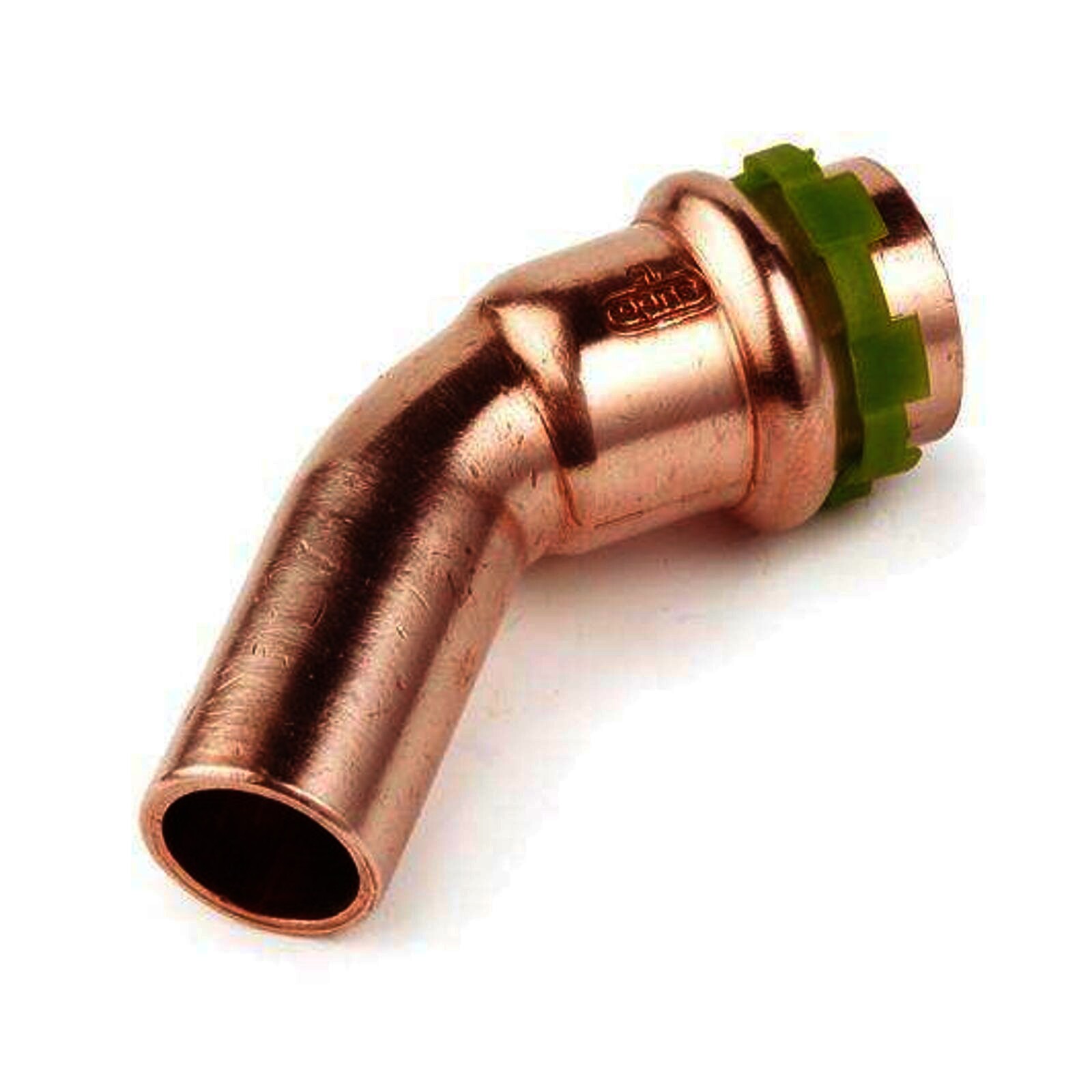 Kupfer Pressfitting Sudo-Press Winkel 45° 28 mm innen/außen Kontur V DVGW