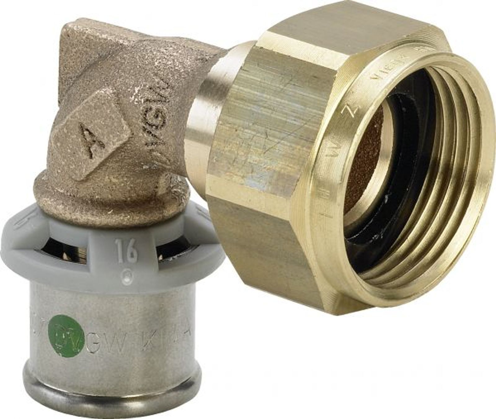 Pressfitting Viega Sanfix P 2155 Winkelverschraubung 16mm x 1/2"