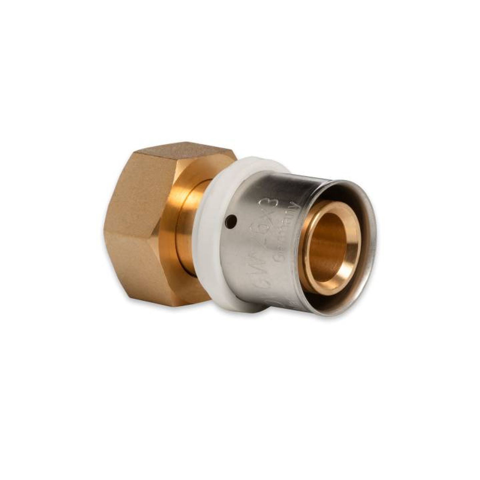 Selfio-Press Aluverbund Pressfitting  Übergangsverschraubung Innengewinde 26 x 3 - 3/4" TH + U Kontur DVGW