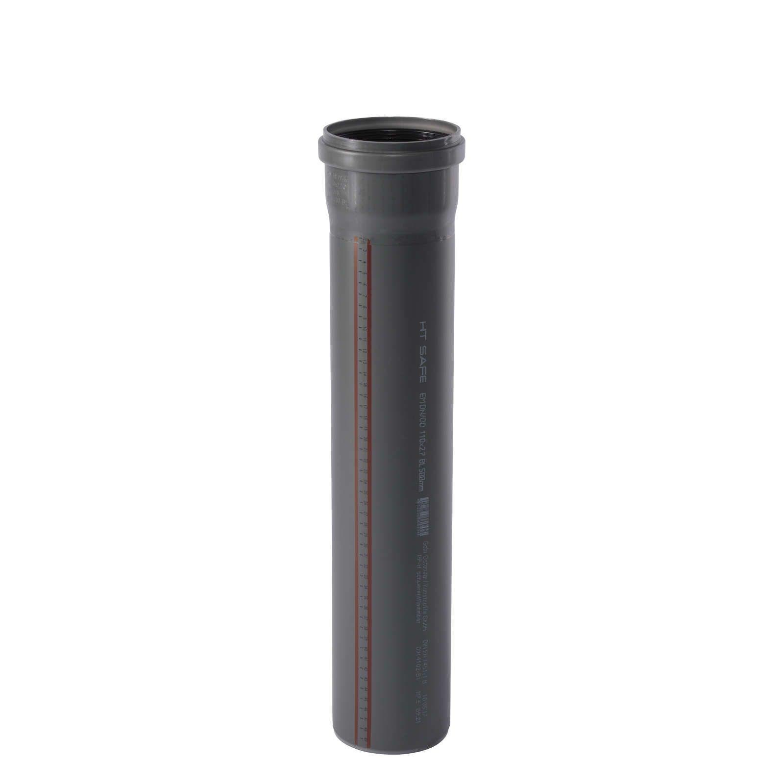 HTsafe Rohr mit Muffe DN 110 2000 mm