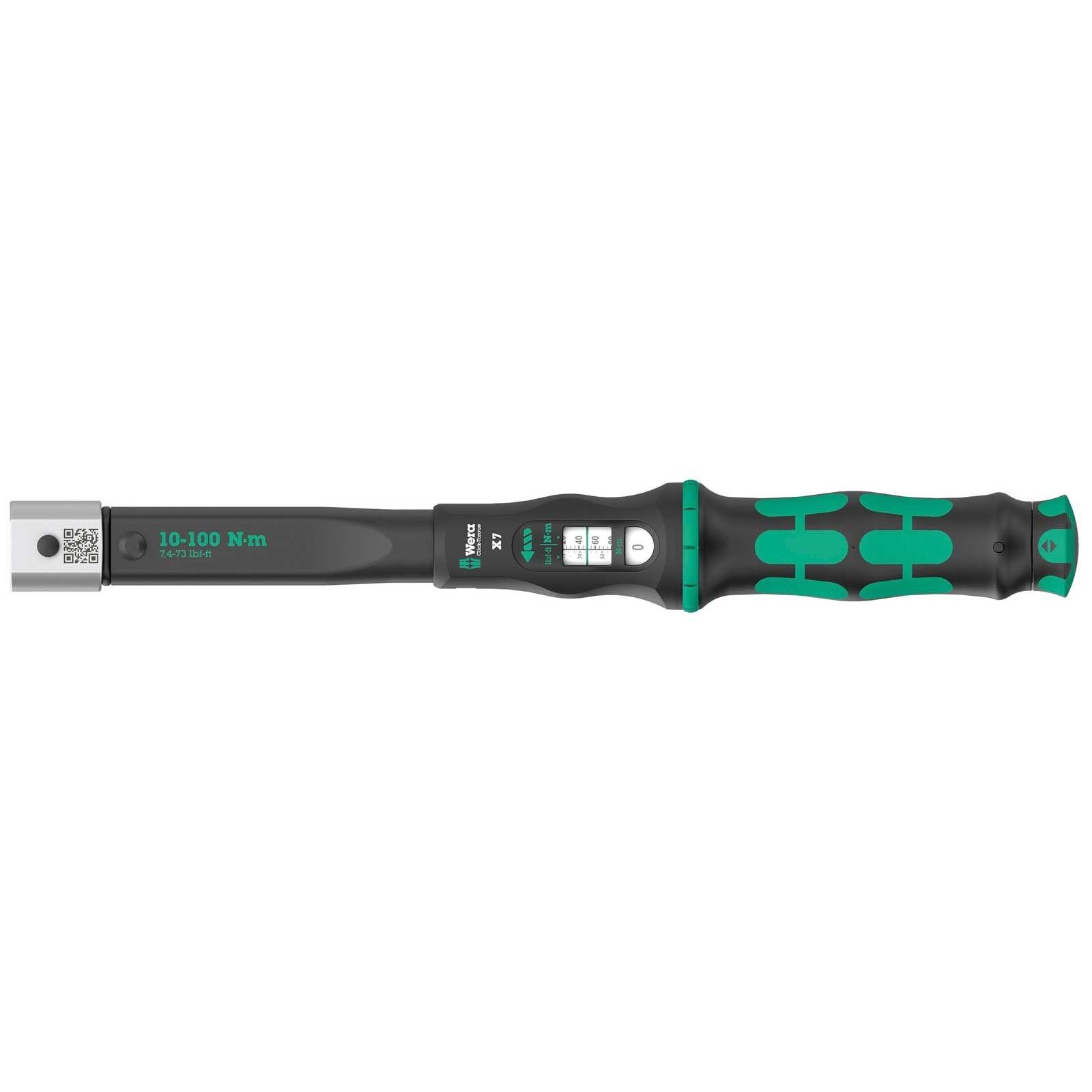 Wera Click-Torque X 7 Drehmomentschlüssel für Einsteckwerkzeuge, 10-100 Nm