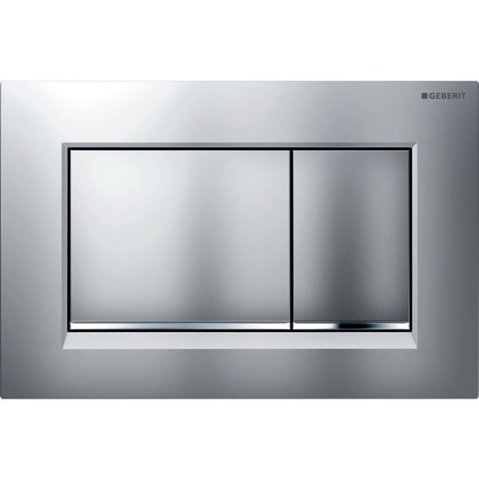 Geberit BetPl Sigma30 für 2-Mengen-Sp mattchrom-lackiert