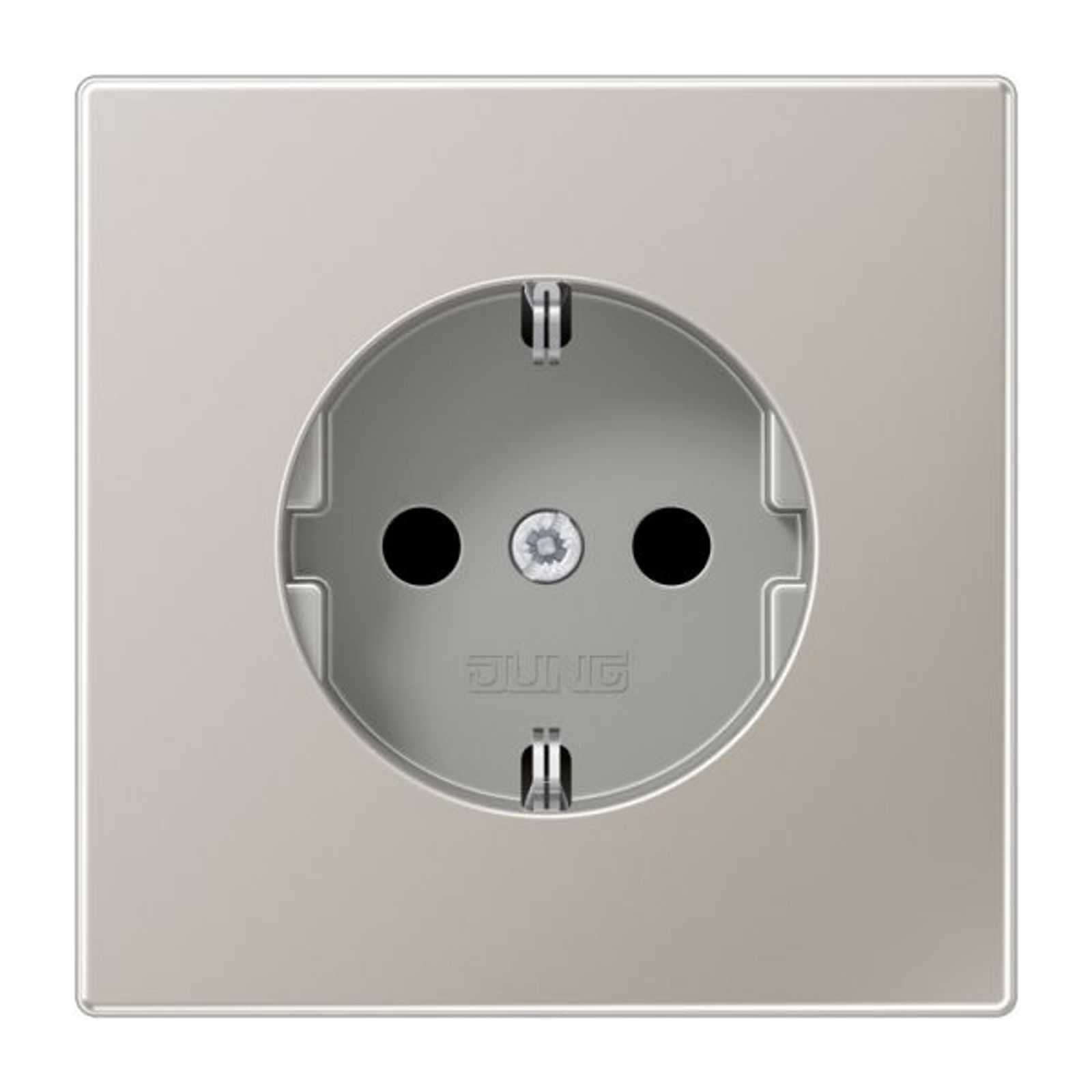 Jung Steckdose 1-fach Edelstahl mit UP IP20 LS ES 1520
