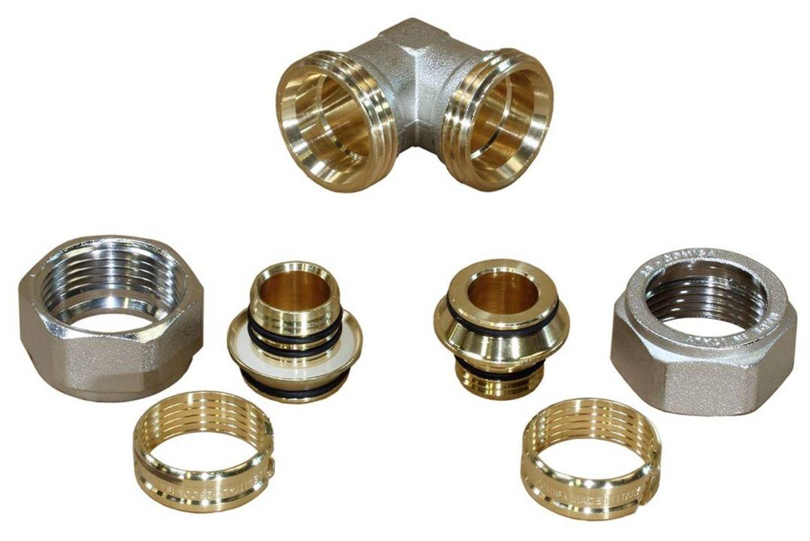 Rohrinstallation Klemmwinkel 26 x 3 mm für Alu-Verbundrohr