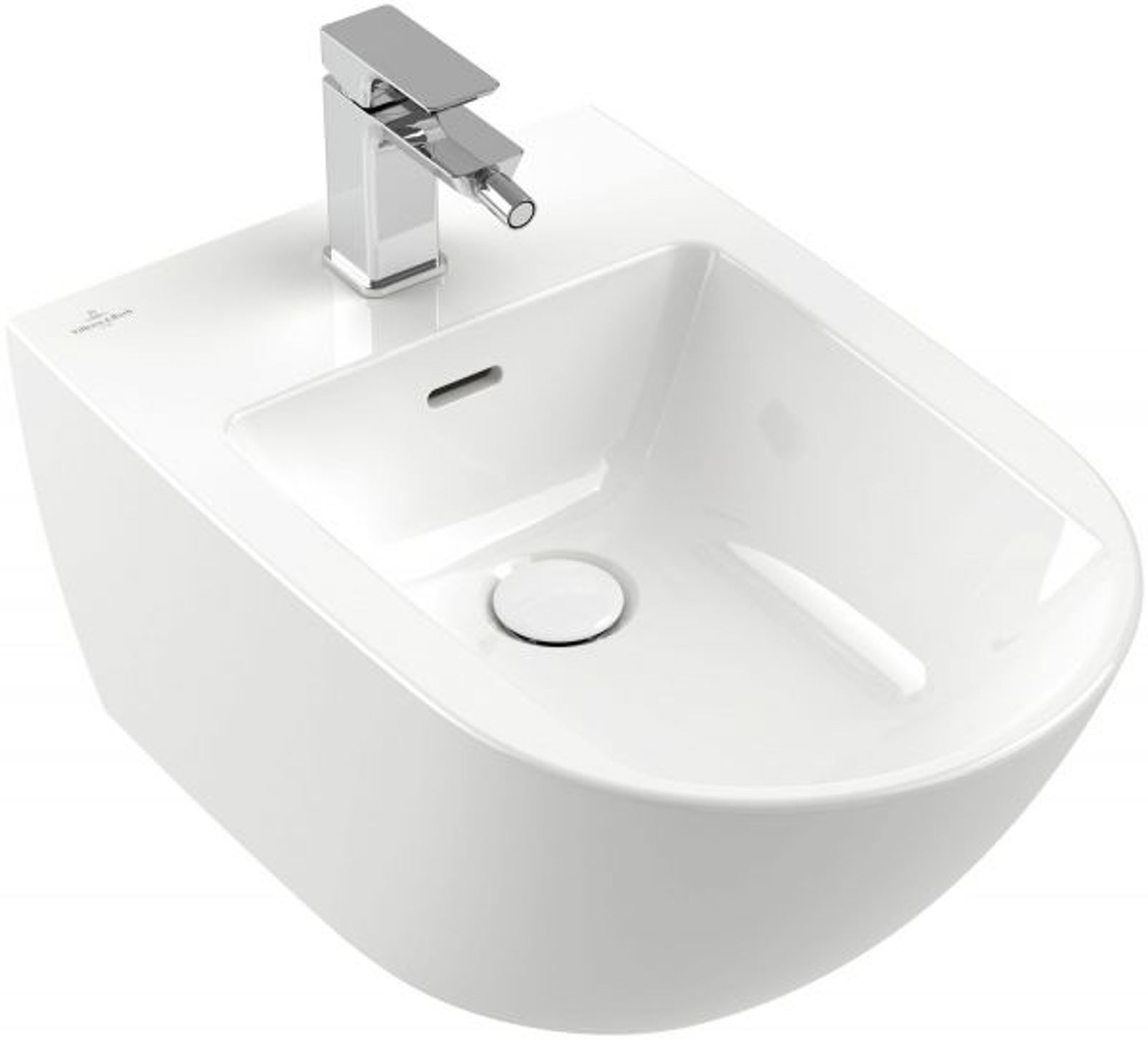 Villeroy & Boch Bidet Subway 3.0 560x375x270mm Oval wandhängend Weiß Alpi