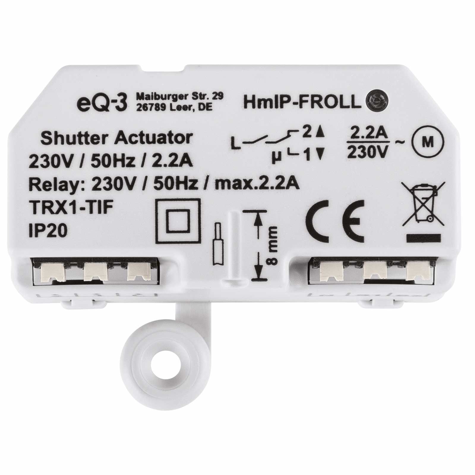 Homematic IP Smart Home Rollladenaktor Unterputz HmIP-FROLL
