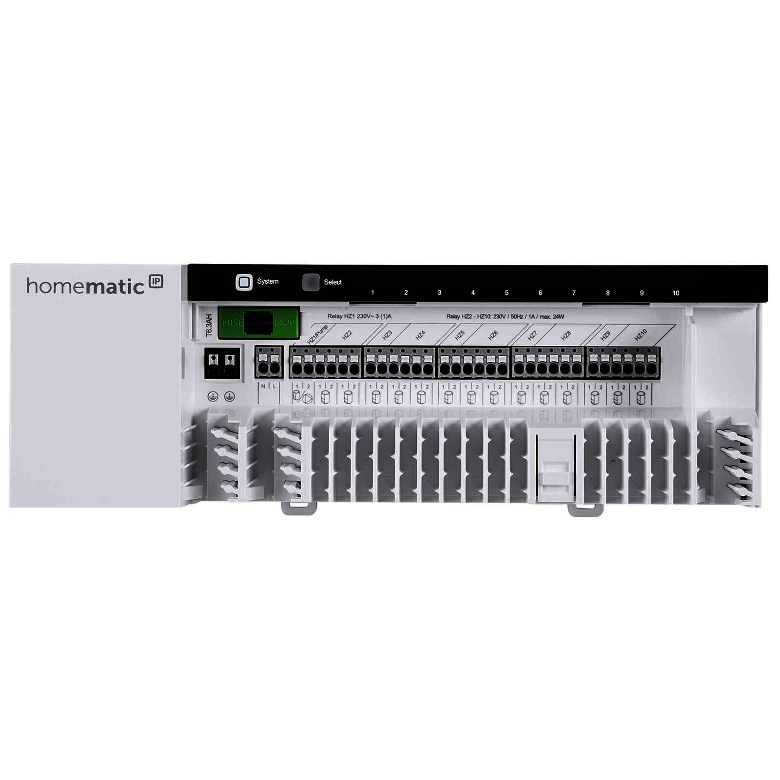 Homematic IP Smart Home Fußbodenheizungsaktor HmIP-FAL230-C10 - 10-fach, 230 V