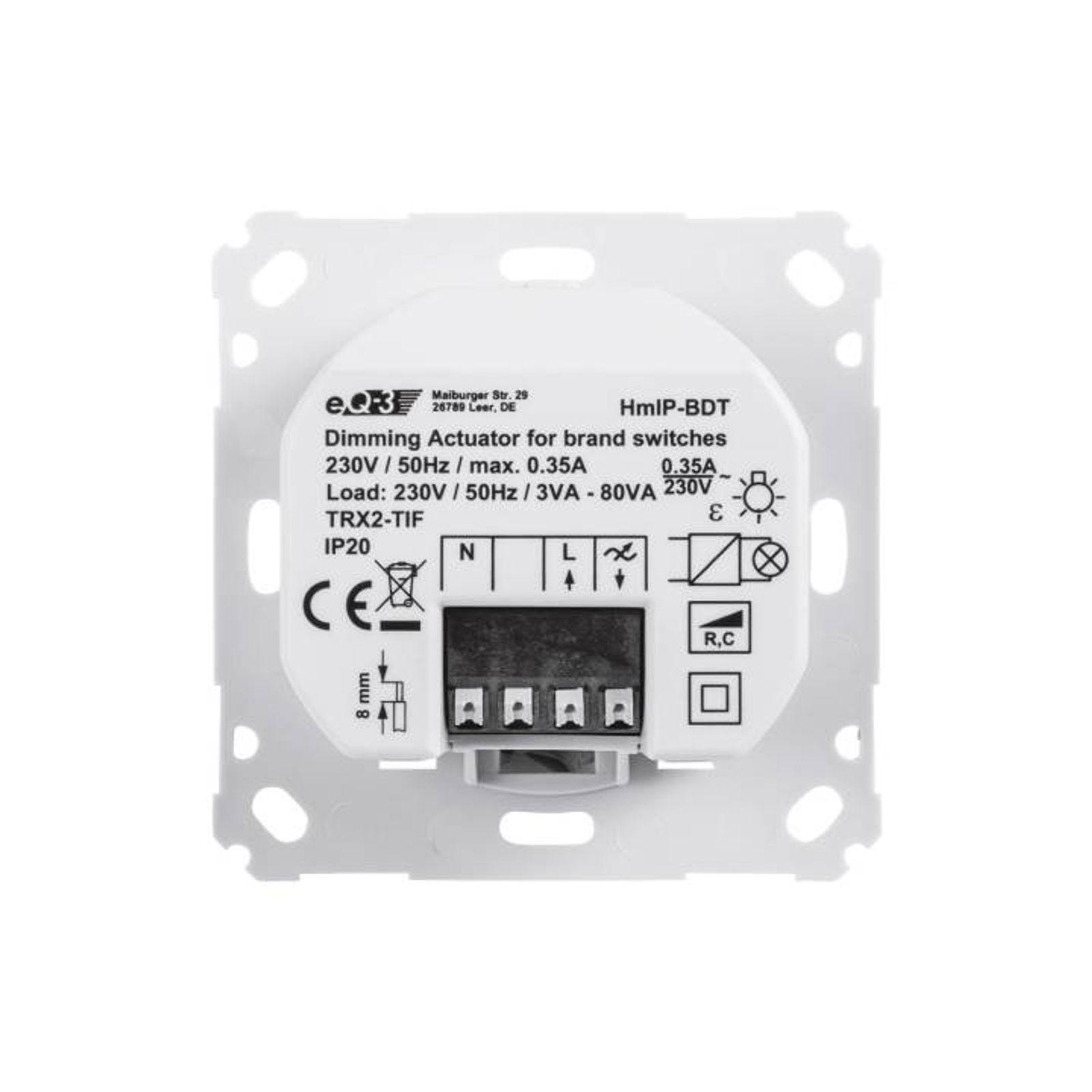 Homematic IP Smart Home Dimmaktor für Markenschalter - Phasenabschnitt HmIP-BDT
