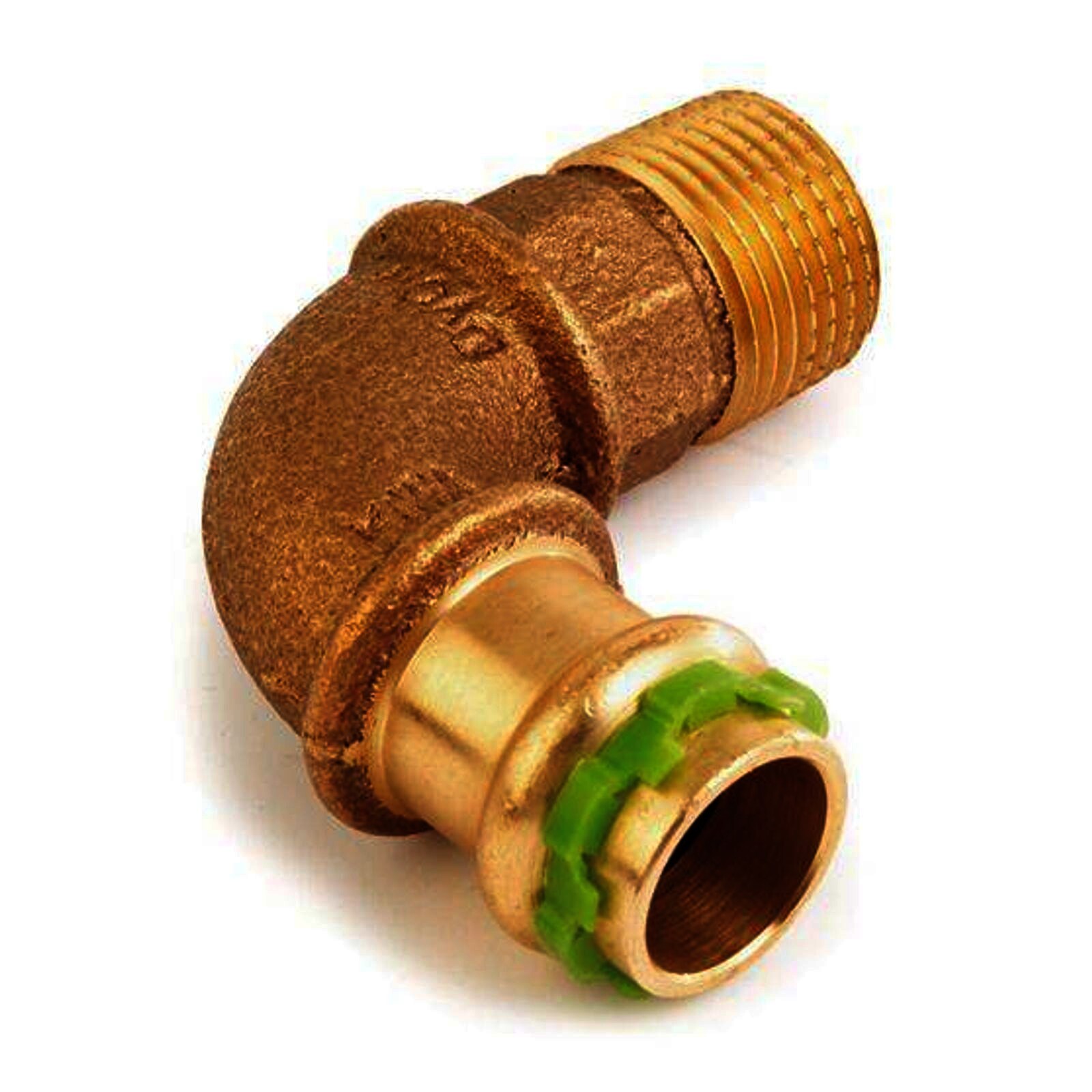 Kupfer Pressfitting Sudo-Press Übergangswinkel Außengewinde 90° 28 mm - 1" Kontur V DVGW