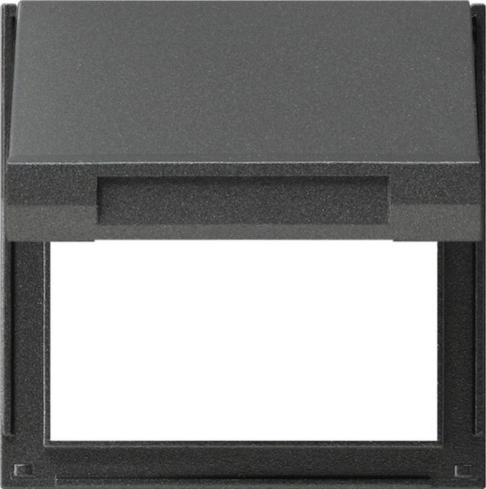 Gira Zentralplatte Klapphaube 1-fach anthrazit TX 44 065467 Schraubbef Klappd