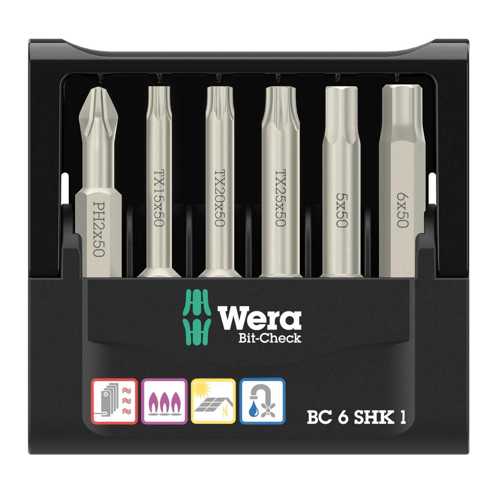 Wera Bit-Check 6 SHK 1 SB, 6?teilig