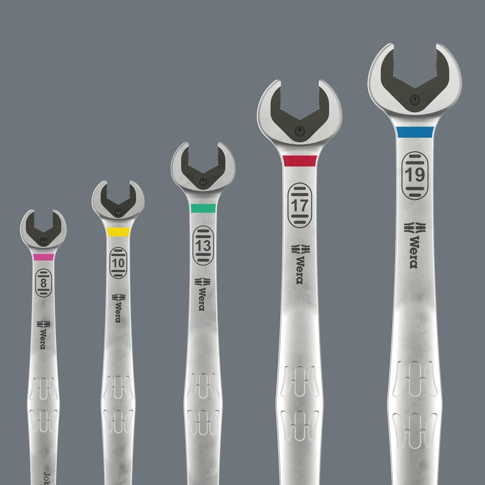 Wera 6007 Joker 5 Set 1 Maul-Ringratschenschlüssel-Satz, 5?teilig