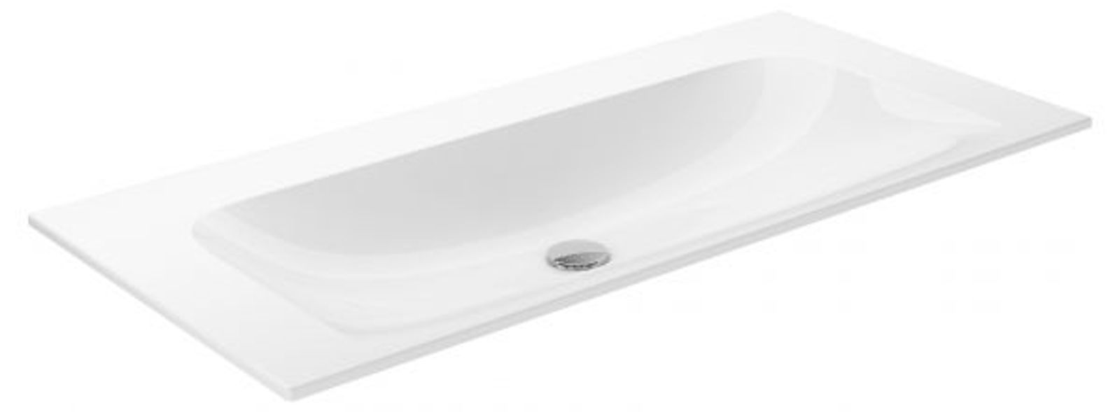Keuco Keramik-Waschtisch X-Line 33170 ohne Hahnlochbohrung weiß