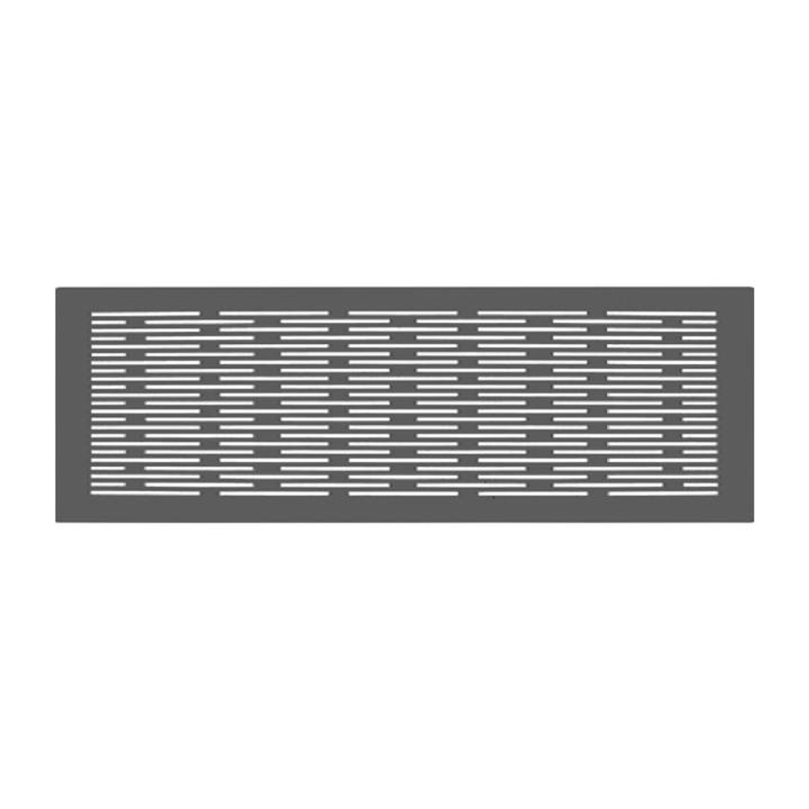 Zehnder Designgitter CLD breit Genua Edelstahl 430 x 160 mm