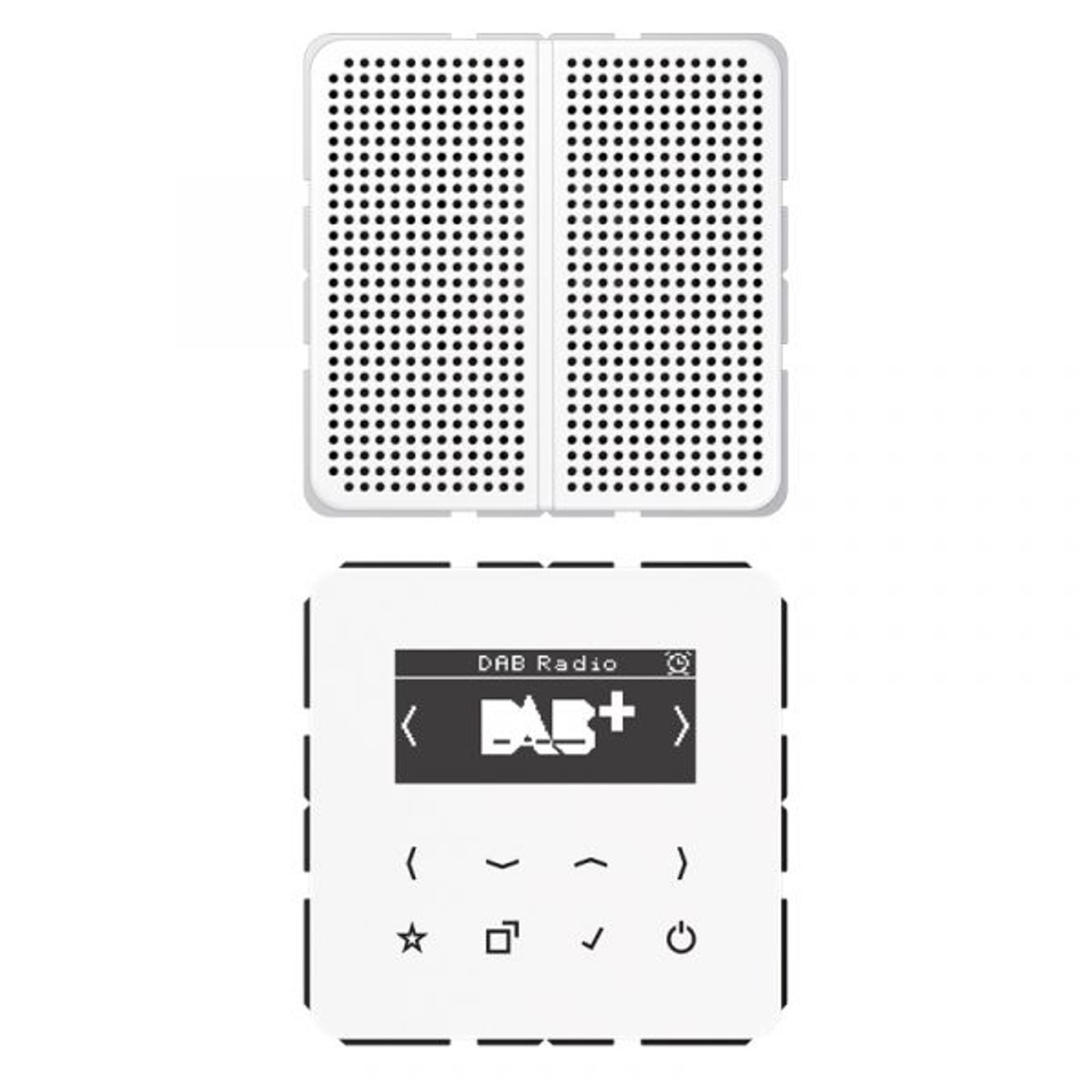 Jung Radio RDS weiß digi 1Weck 16speich CD DAB 1 WW mit NT UKW-Empfänger