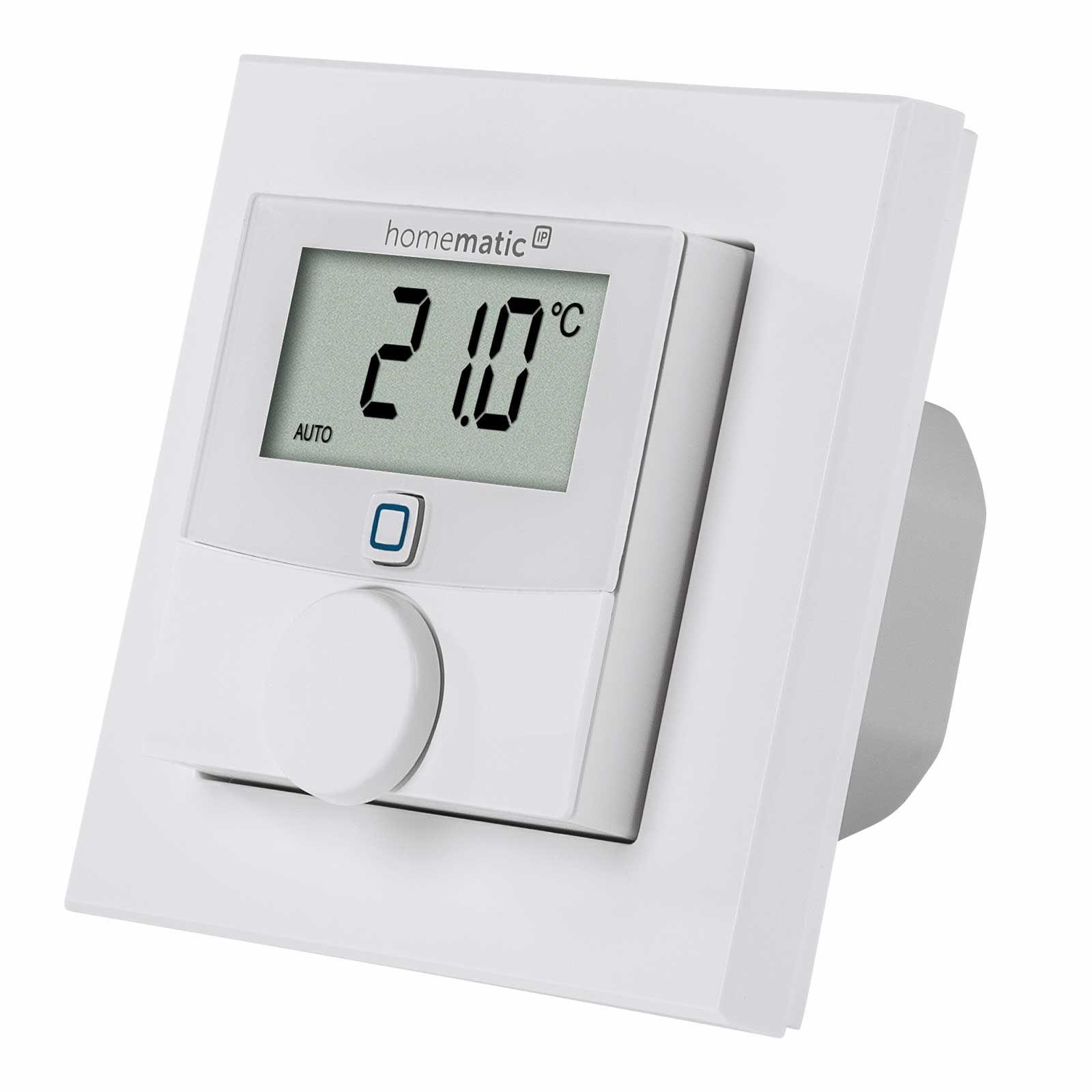 Homematic IP Smart Home Wandthermostat mit Schaltausgang HmIP-BWTH - für Markenschalter, 230 V