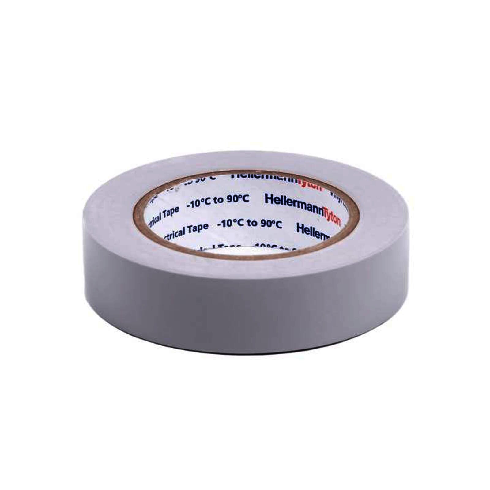 Hellermann PVC Isolierband HelaTape Flex 15 mm x 10 m grau