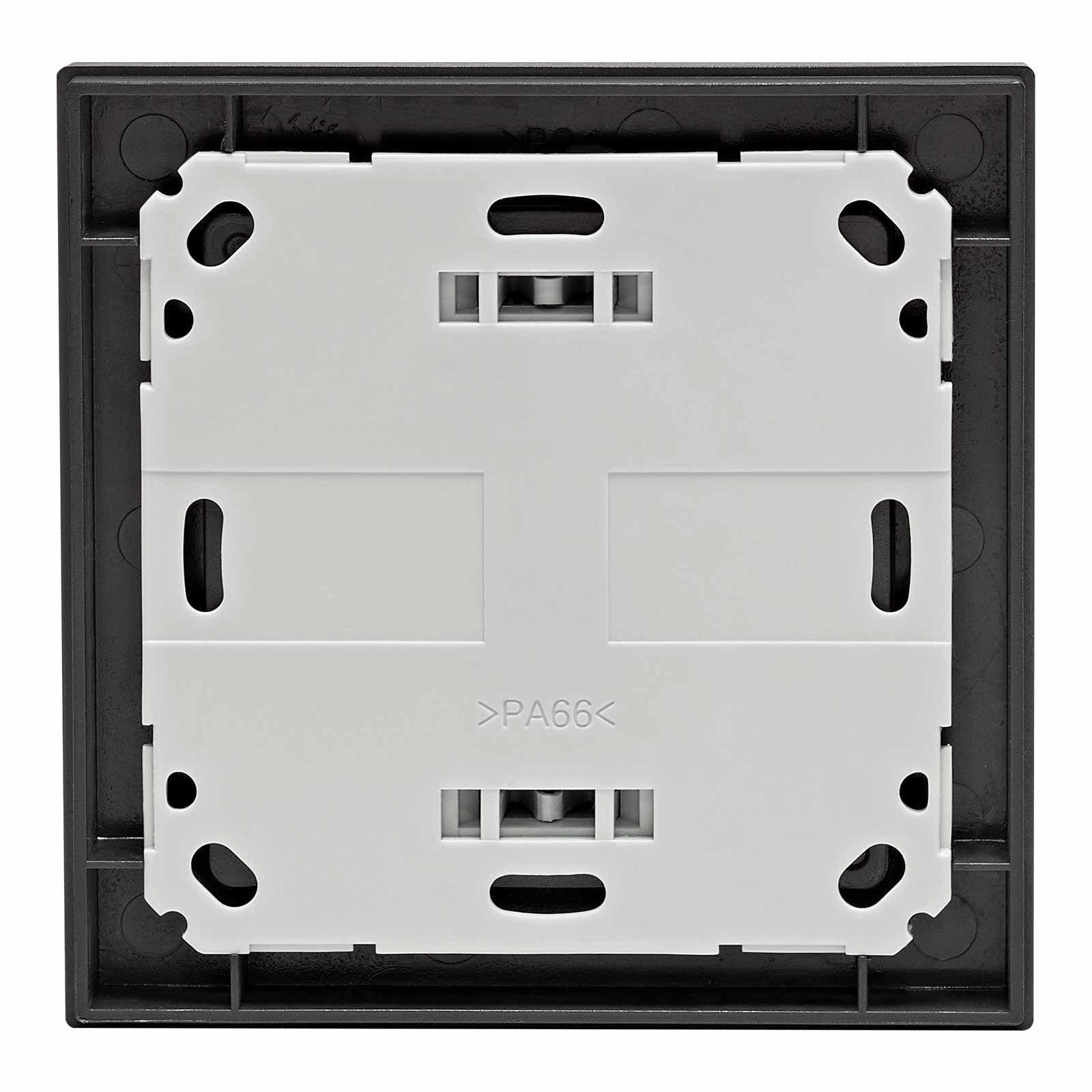 Homematic IP Smart Home Temperatur- und Luftfeuchtigkeitssensor mit Display innen HmIP-STHD-A anthrazit
