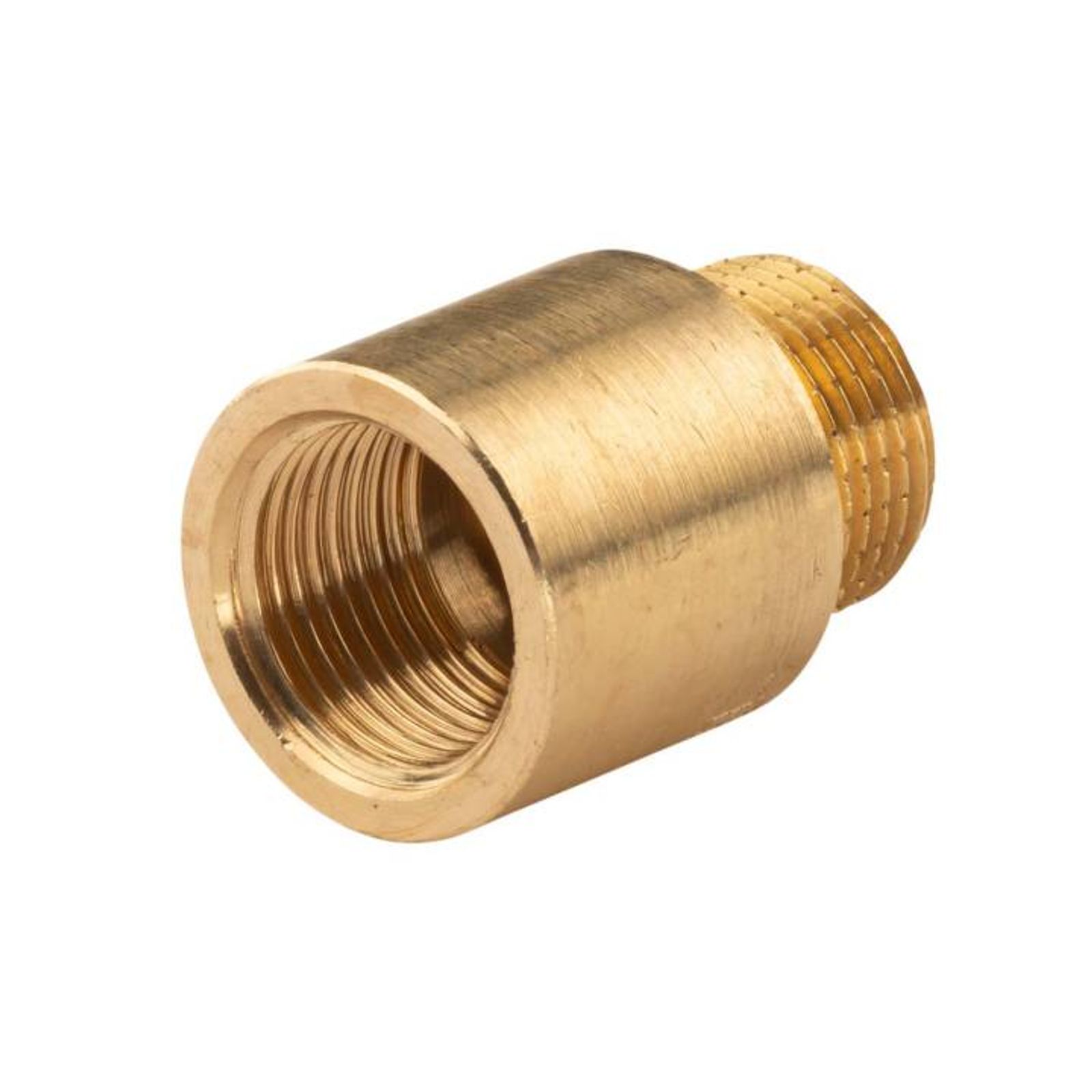 Messing Gewinde-Fitting Hahnverlängerung IG/AG 3/8" (DN 10) Länge 20 mm - schwere Ausführung