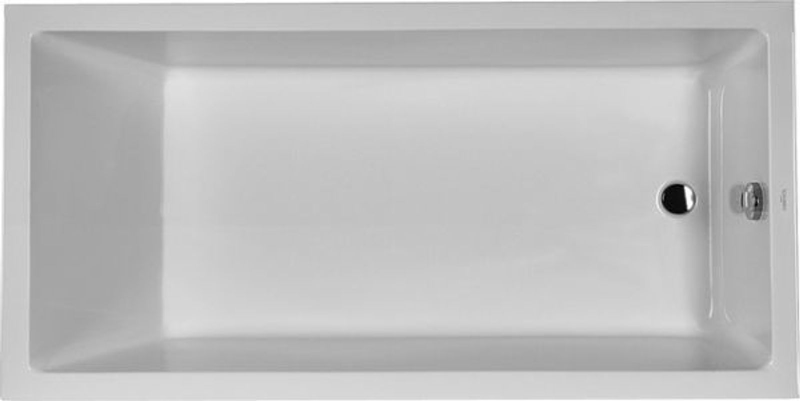 Duravit Badewanne Starck 1800x900 mm Einbauversion 1 RS m ÜL weiß