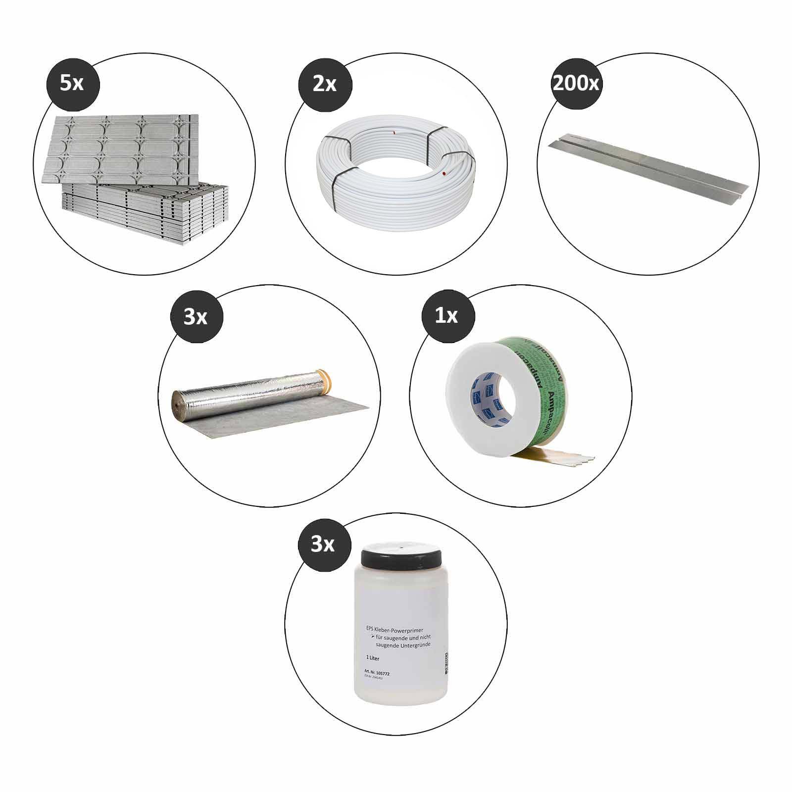 Selfio-Floor 30 m² Set Trockenbau-System für Laminat / Parkett