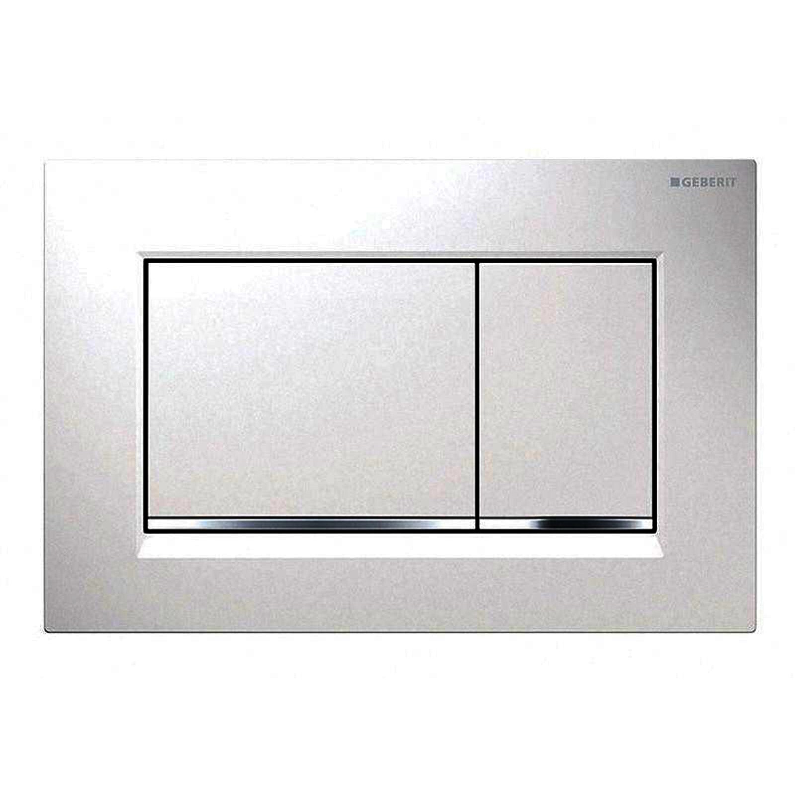 GEBERIT Betätigungsplatte SIGMA30 für 2-Mengen-Spülung, weiss / glanzchrom