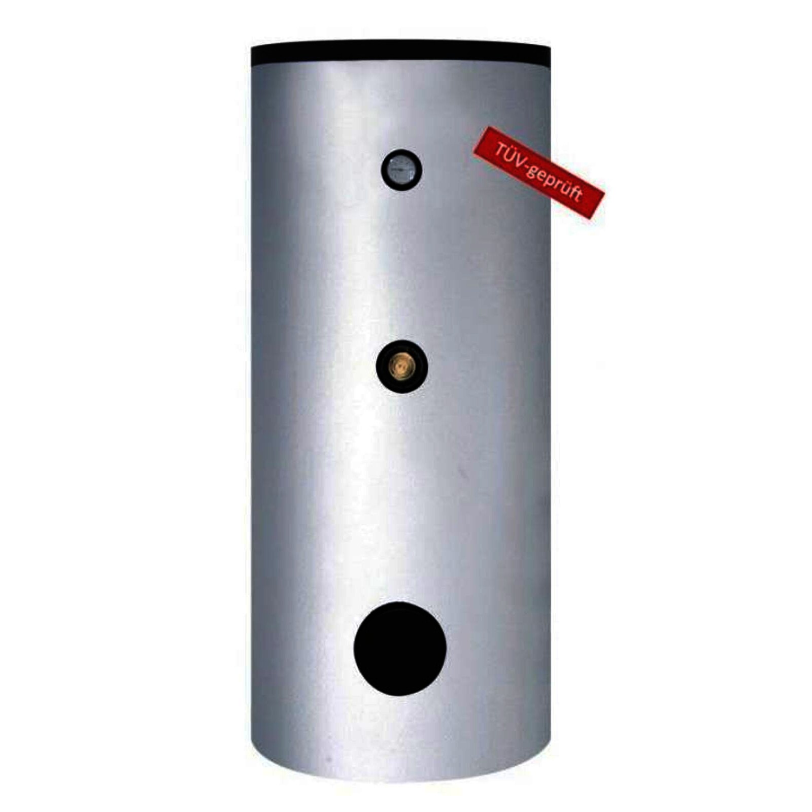 Brauchwasserspeicher 500 l mit Folienmantel und einem Heizregister