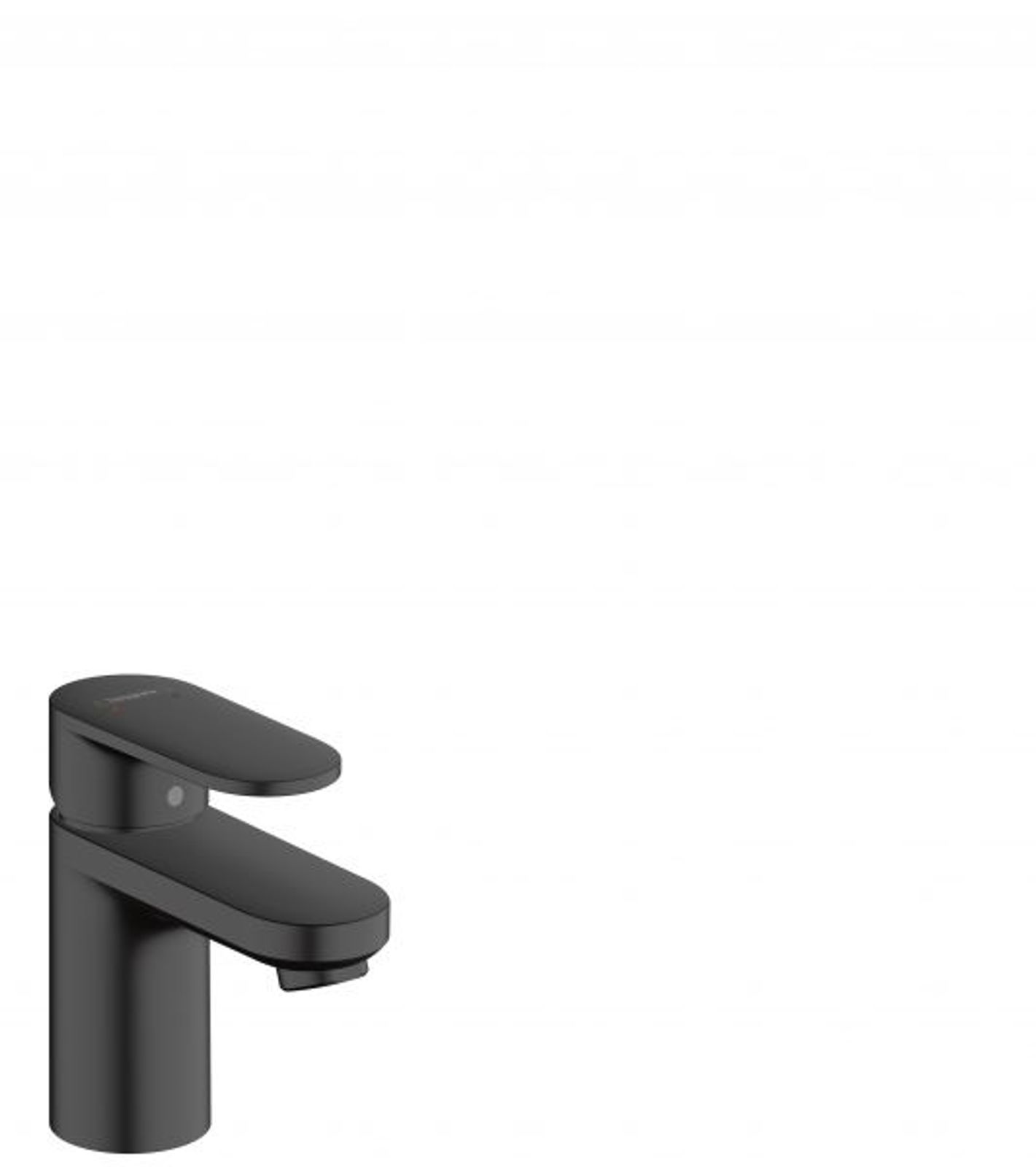 hansgrohe Waschtischmischer 70 Vernis Bl ohne Ablaufgarnitur mattschwarz