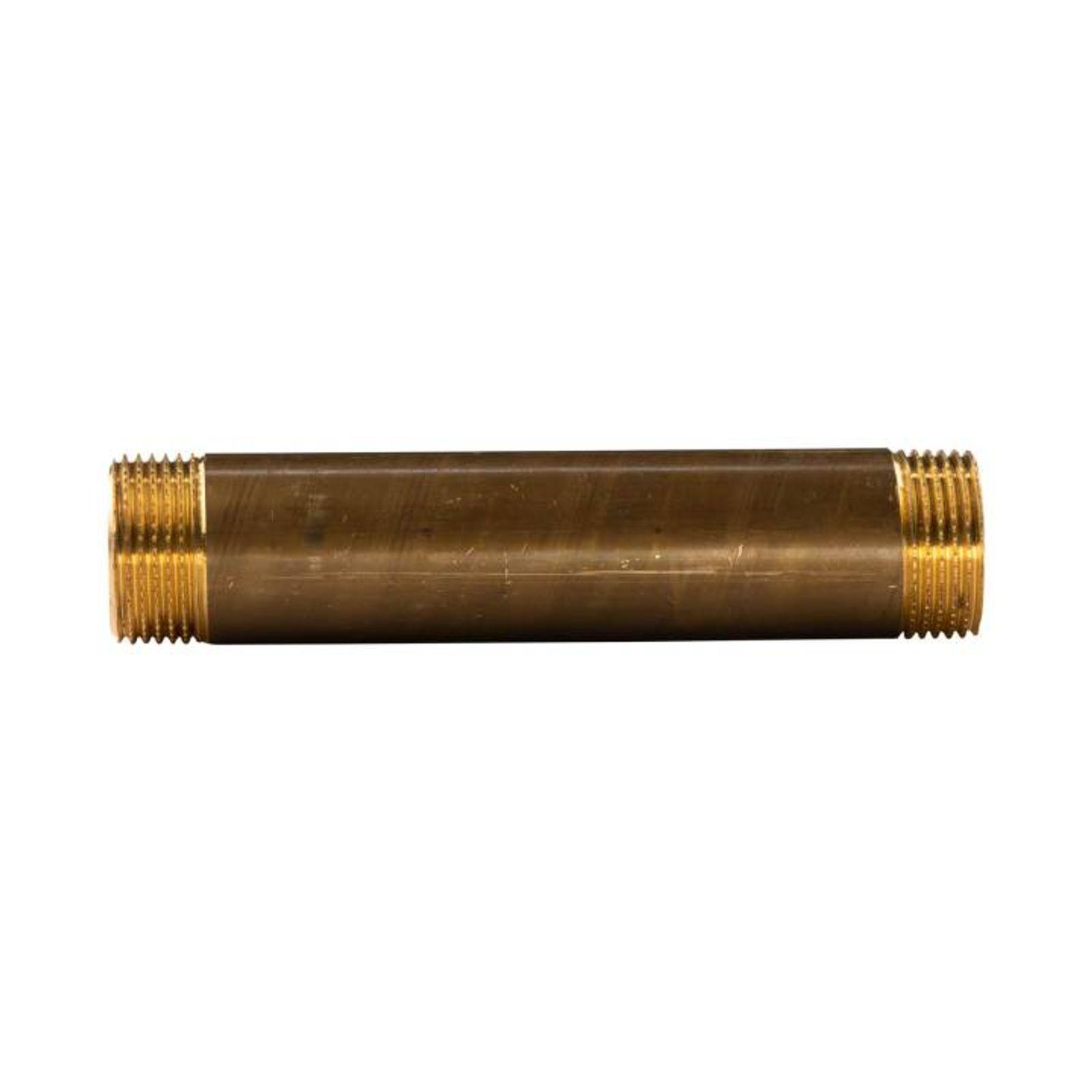 Messing Gewinde-Fitting Distanz Doppelnippel 1"-1" L= 150 mm, schwere Ausführung