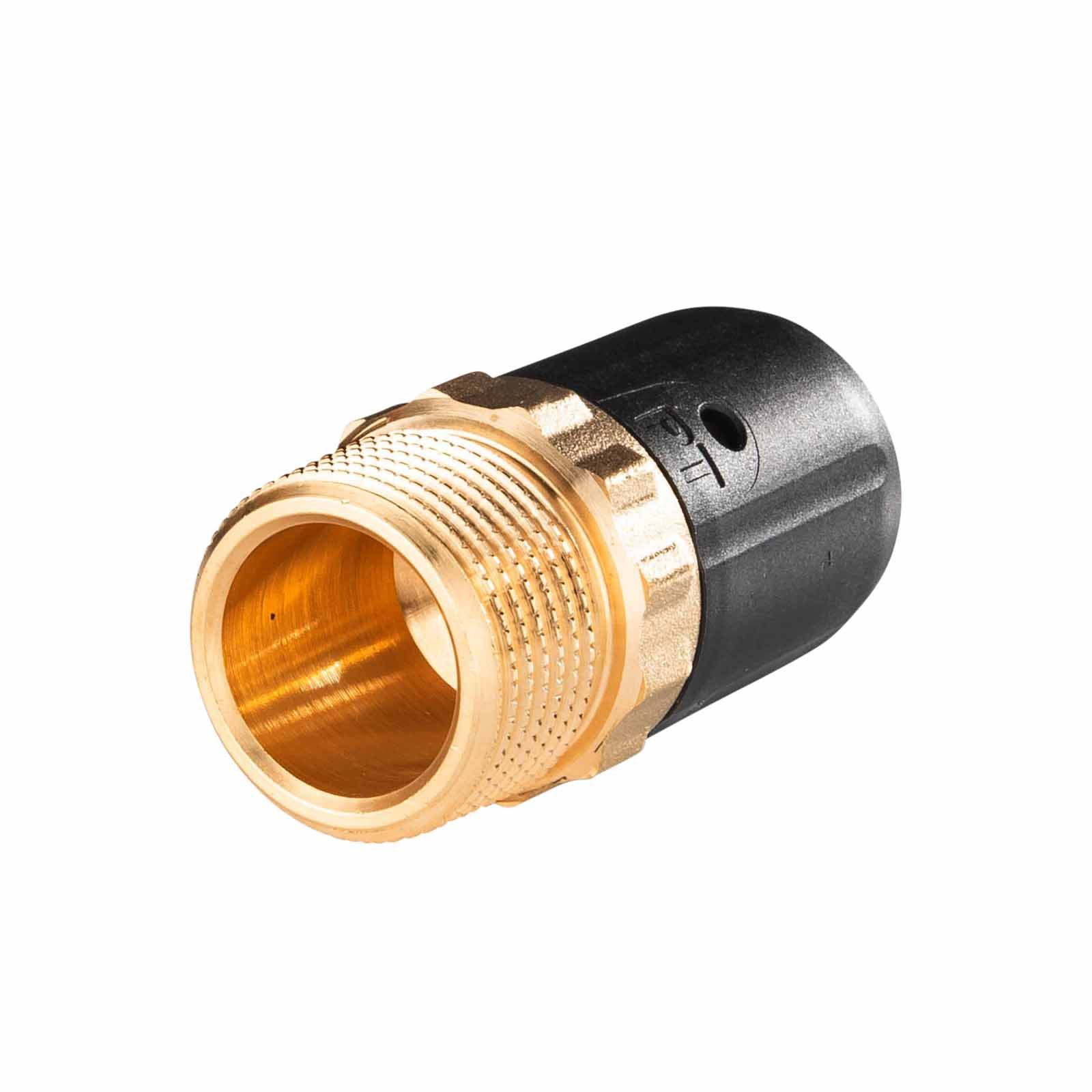 Selfio-Steck Aluverbund Steckfitting  Übergang Außengewinde 16 x 2 - 1/2" DVGW