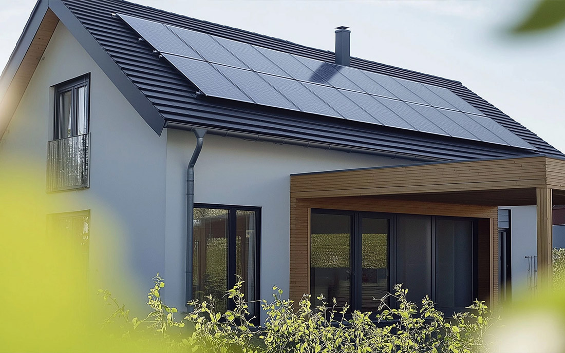Haus mit PV-Anlage