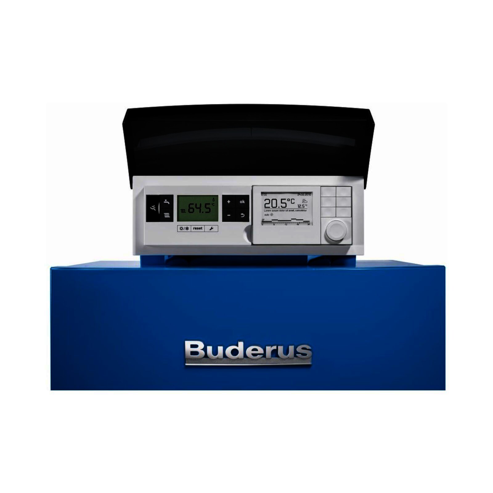 Buderus Paket K60S Gas-Brennwertkessel Logaplus GB212 30 kW Bedieneinheit Logamatic RC310 Zubehör ohne Mischer